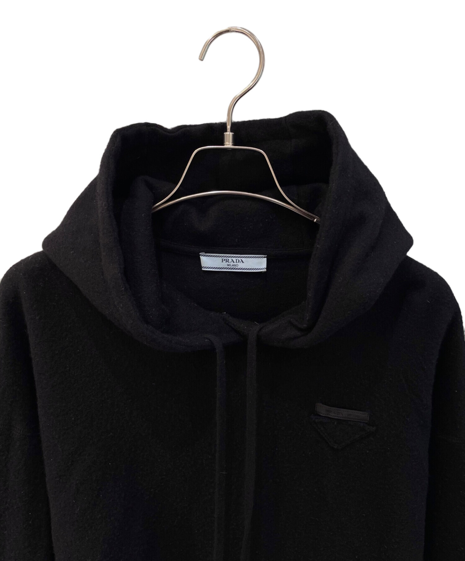 中古・古着通販】PRADA (プラダ) 三角ロゴ カシミヤ混パーカー