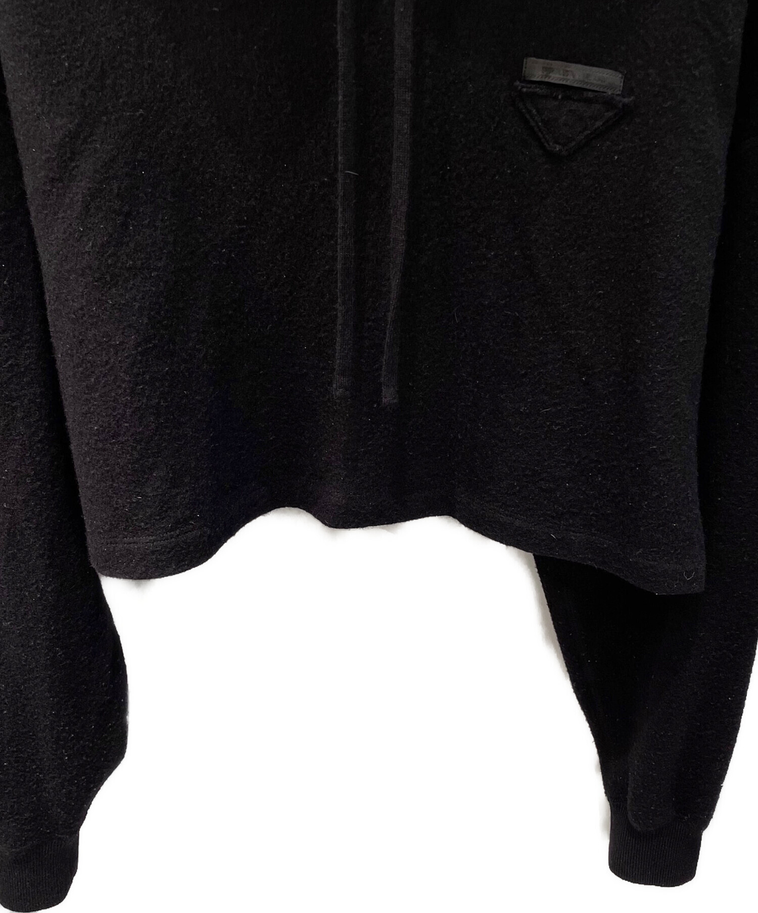 中古・古着通販】PRADA (プラダ) パーカー ブラック サイズ:38