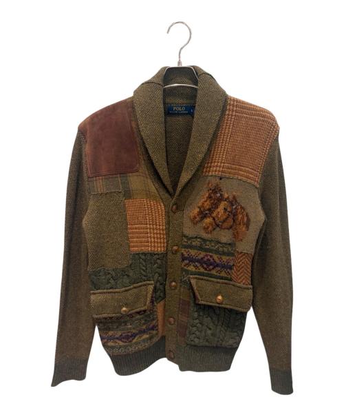 【美品】ラルフローレン　ハイゲージカーディガン　オリーブMIX サイズL 中古・古着通販】POLO RALPH LAUREN (ポロ・ラルフローレン) ショール
