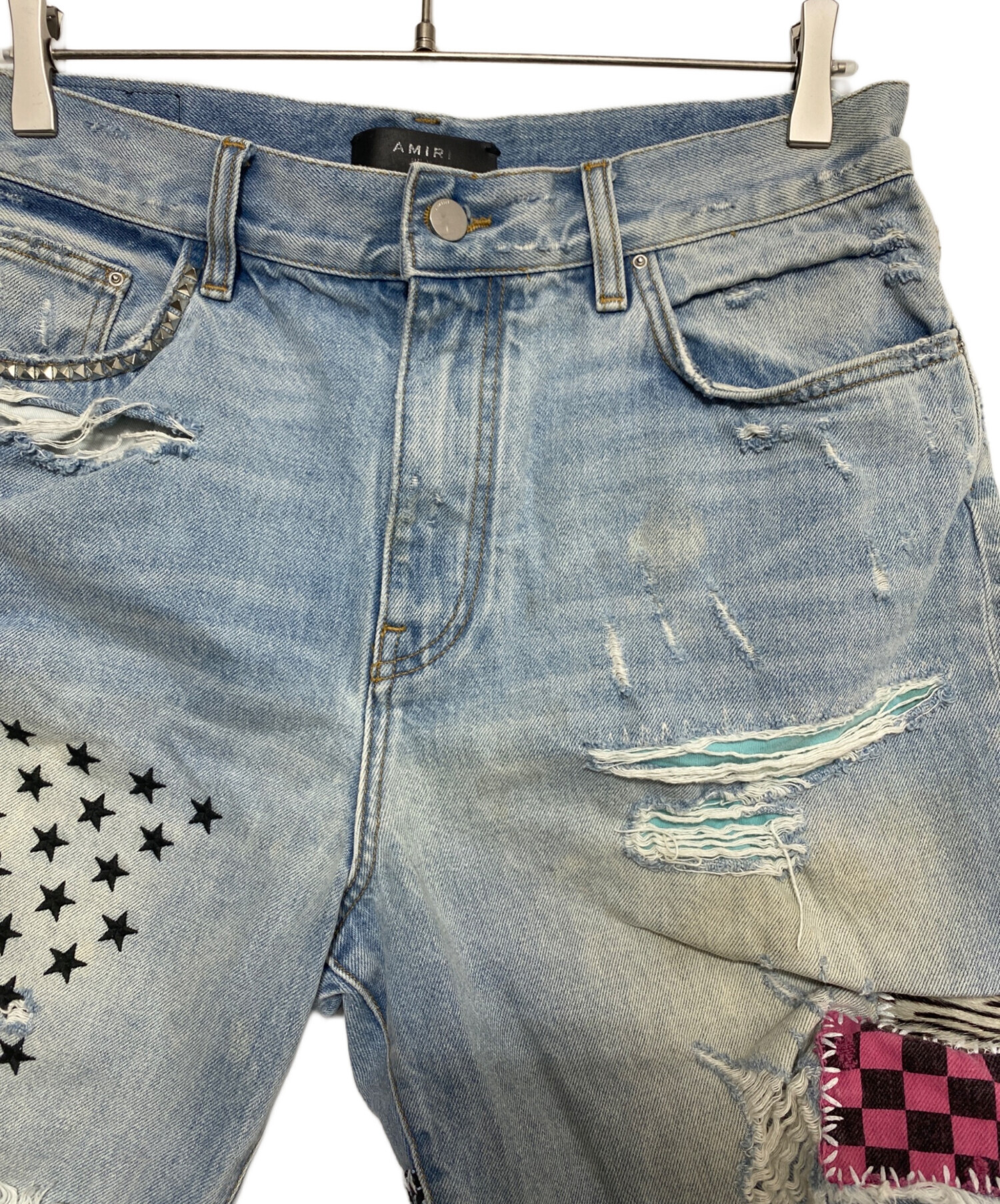 中古・古着通販】AMIRI (アミリ) アートパッチデニムショートパンツ