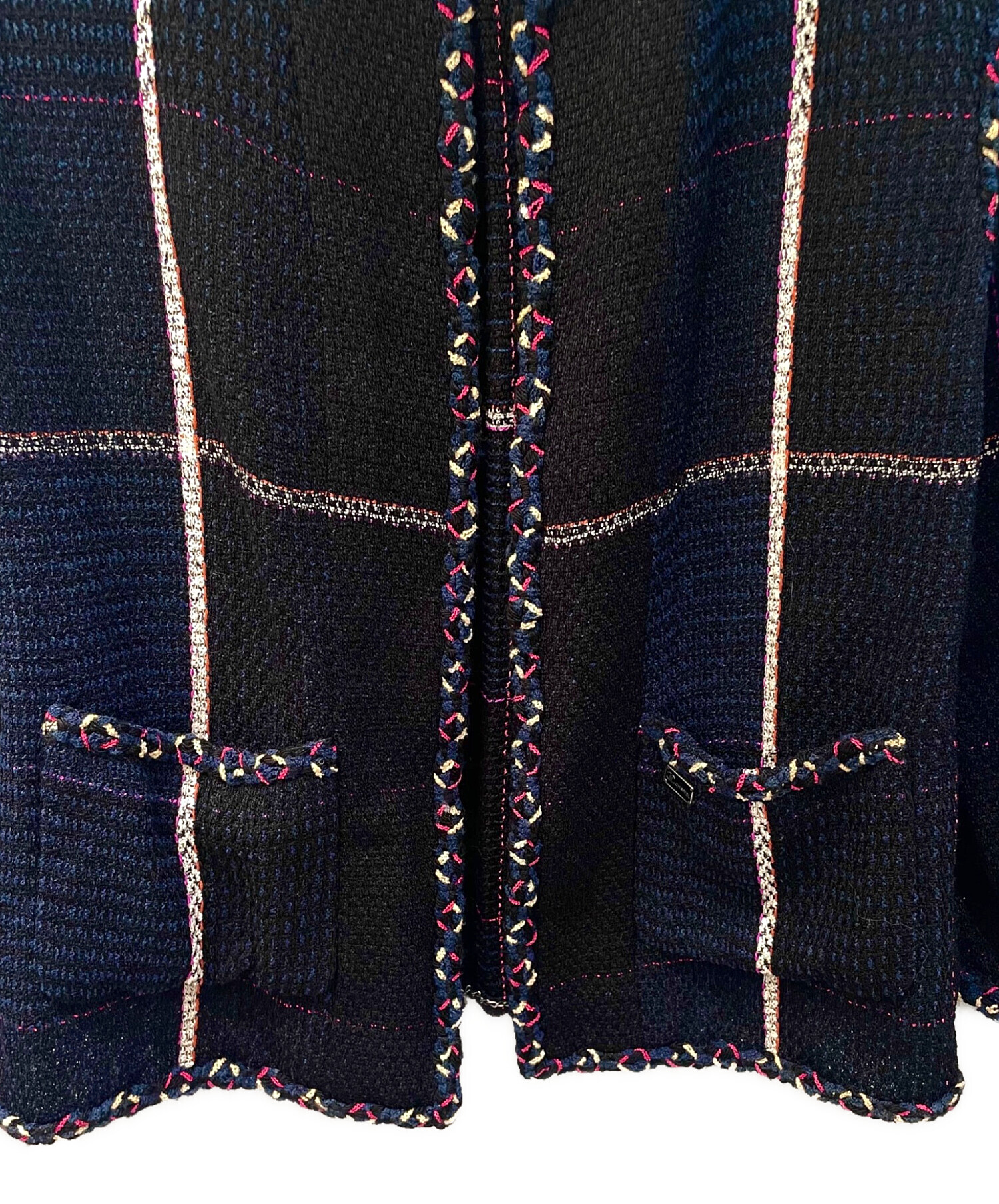 中古・古着通販】CHANEL (シャネル) ノーカラーツイードジャケット