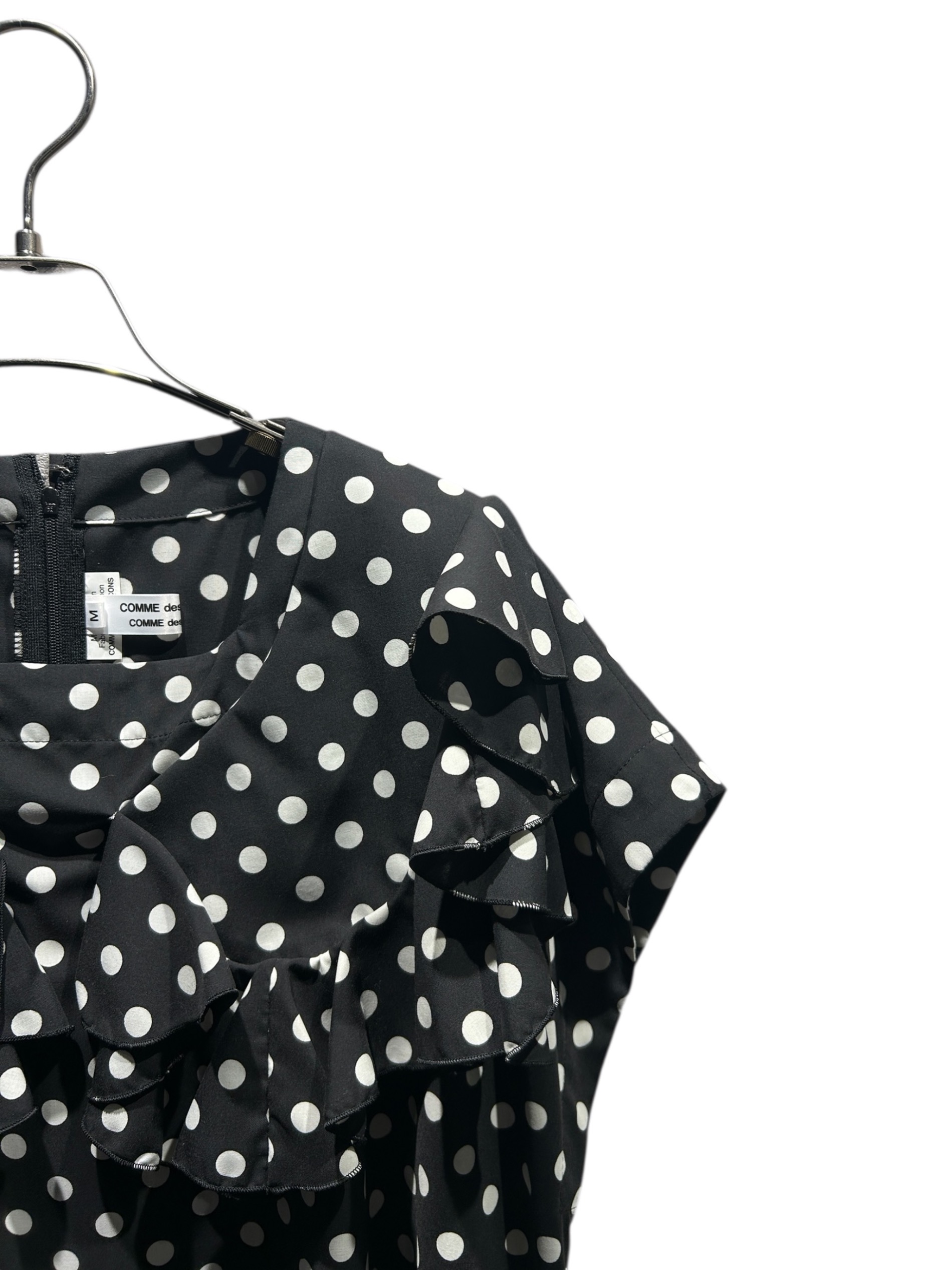 コムコムデギャルソン水玉フリルカットソー 中古・古着通販】COMME des GARCONS COMME des GARCONS