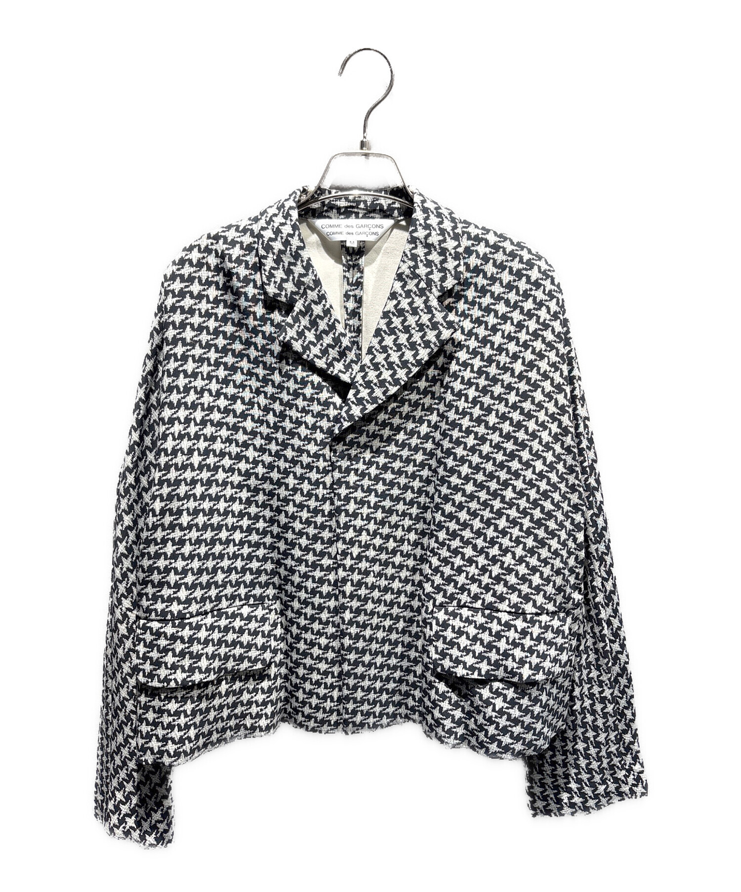 ブラックコムデギャルソン2024SS千鳥柄オーバーサイズジャケット 中古・古着通販】COMME des GARCONS COMME des GARCONS