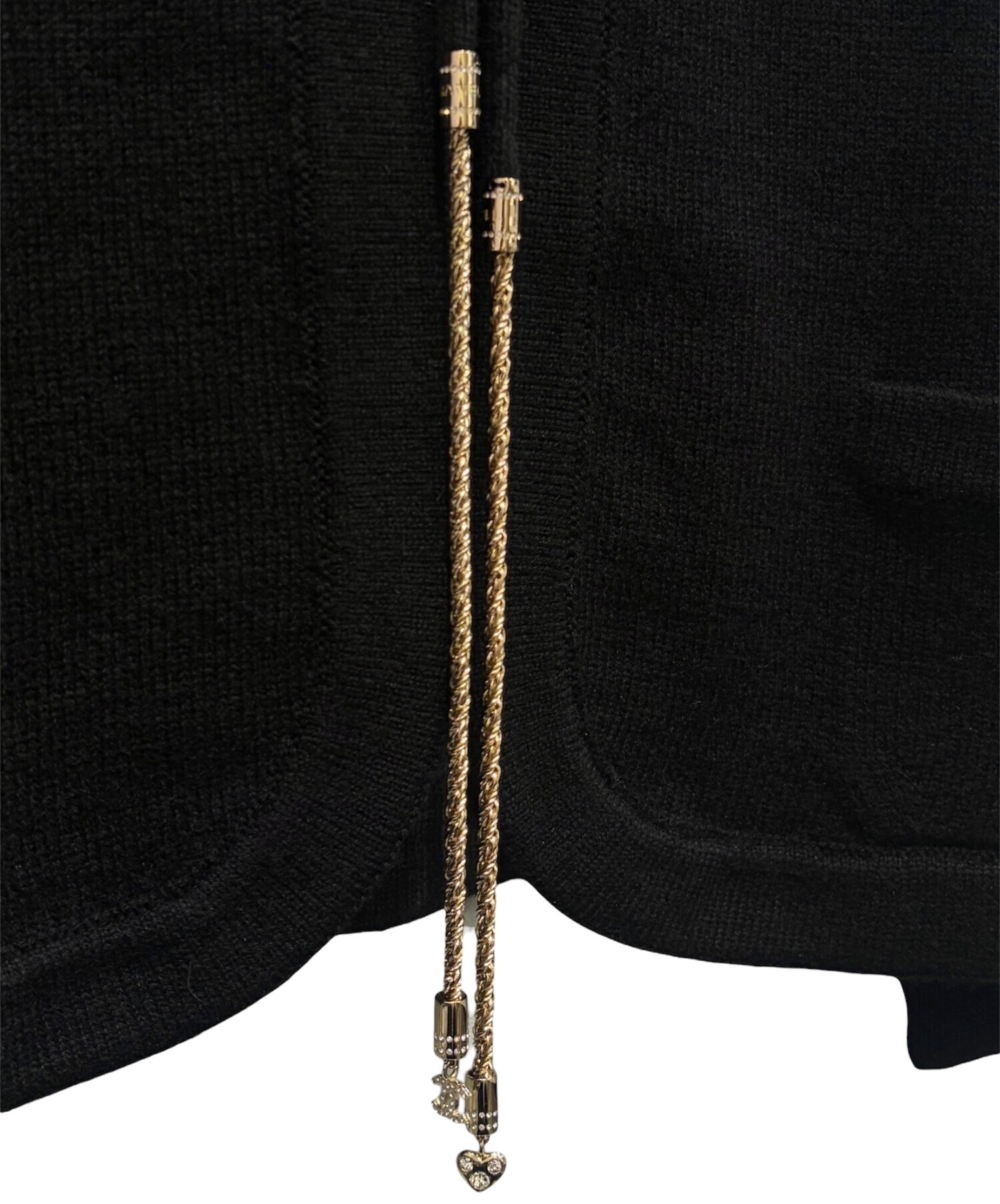中古・古着通販】CHANEL (シャネル) CCチャームカーディガン ブラック