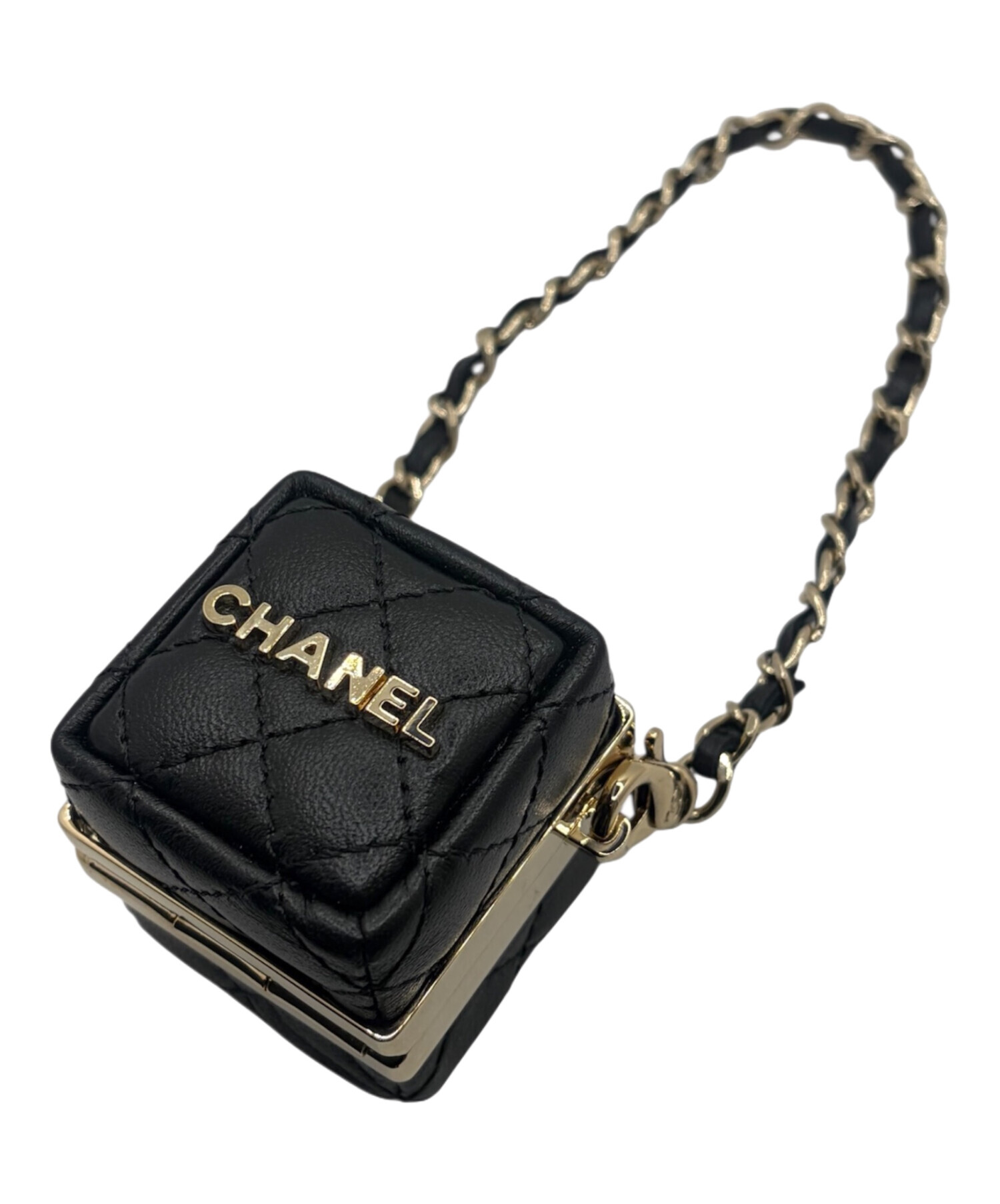 中古・古着通販】CHANEL (シャネル) ミニバックチャーム ブラック