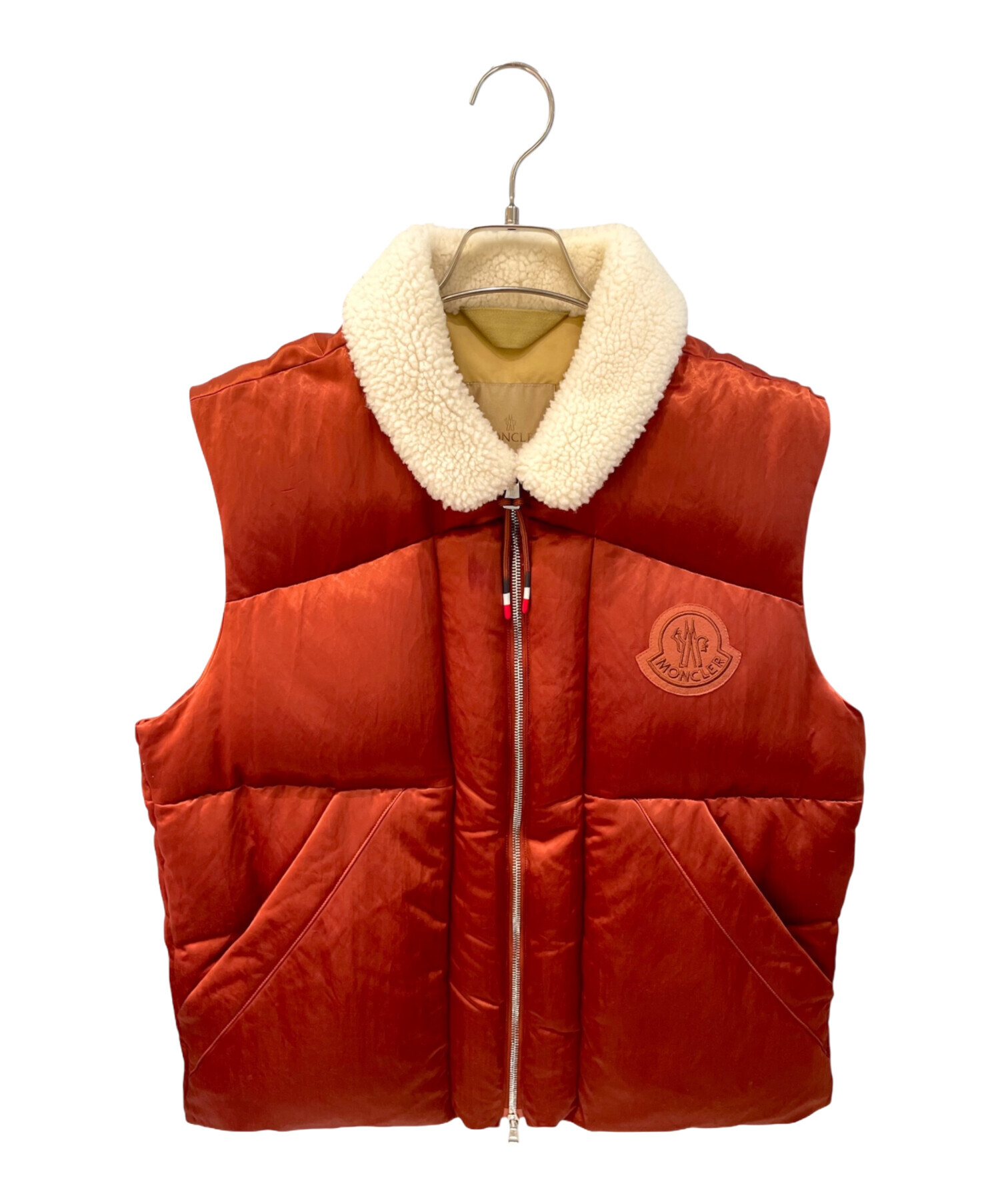 MONCLER オレンジ ダウンベスト オレンジ Tib ベスト : ダウン