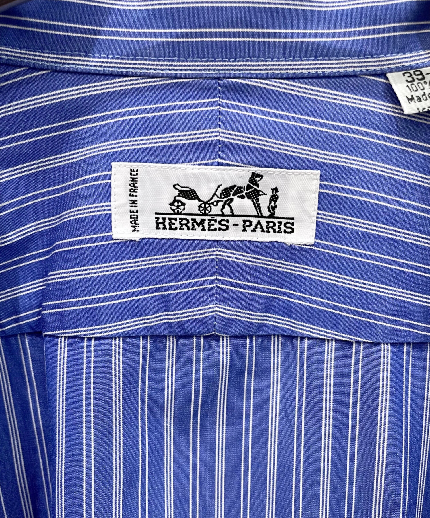 中古・古着通販】HERMES (エルメス) ゴールドセリアボタン ストライプ