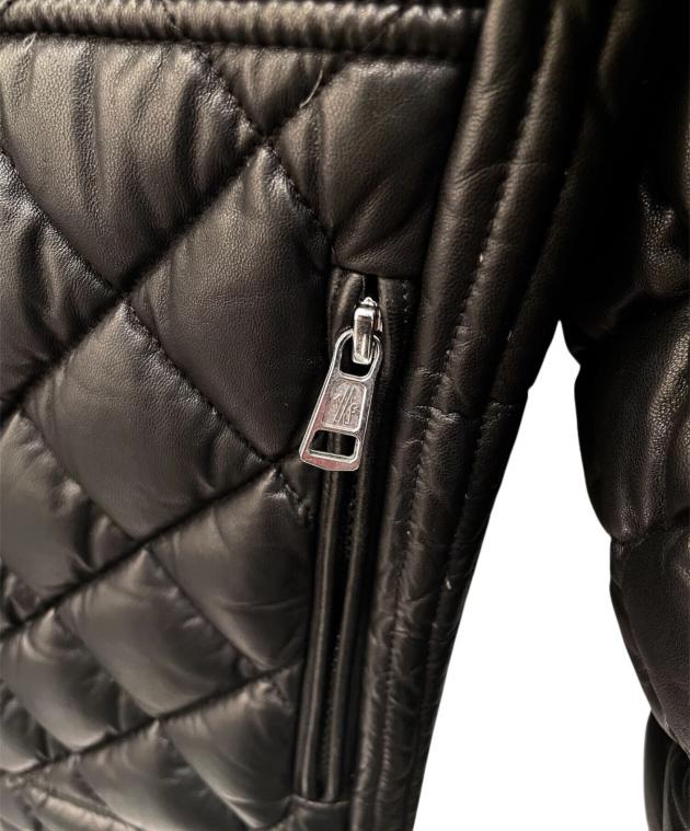 中古・古着通販】MONCLER (モンクレール) レザーキルティングダウン
