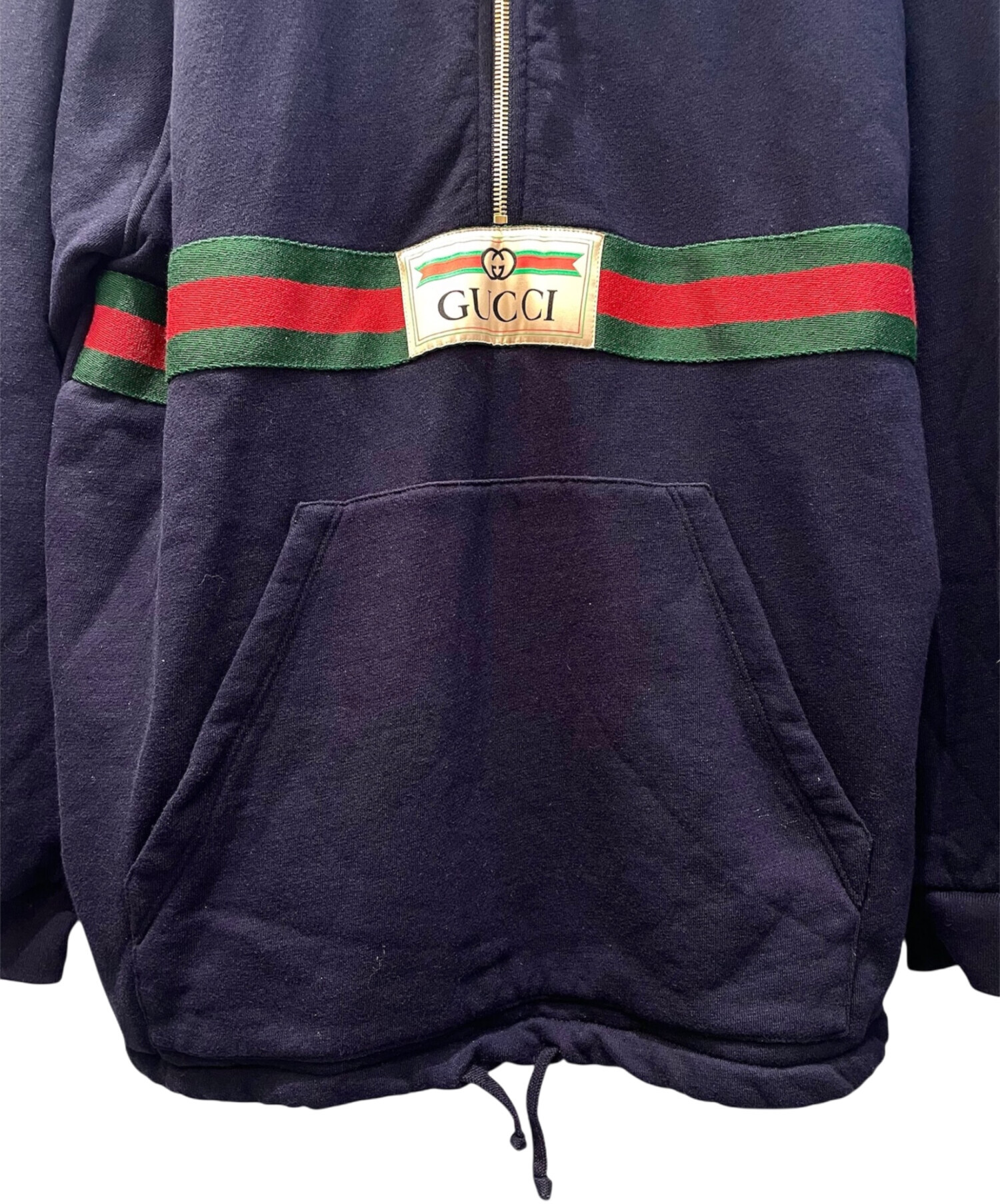 中古・古着通販】GUCCI (グッチ) ウェブ&GUCCIラベル付きスウェット