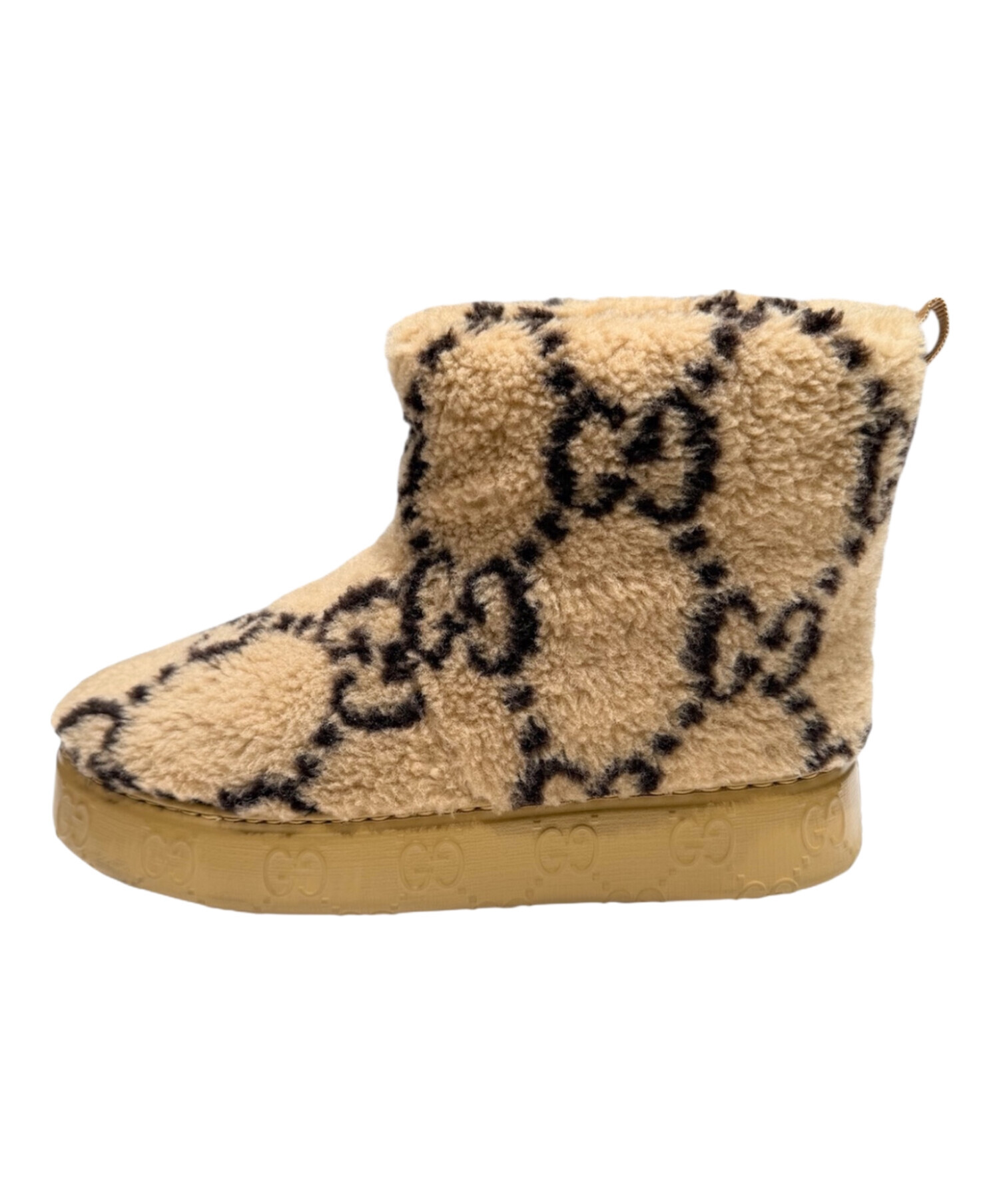 中古・古着通販】GUCCI (グッチ) ムートンブーツ ブラウン サイズ:36 1