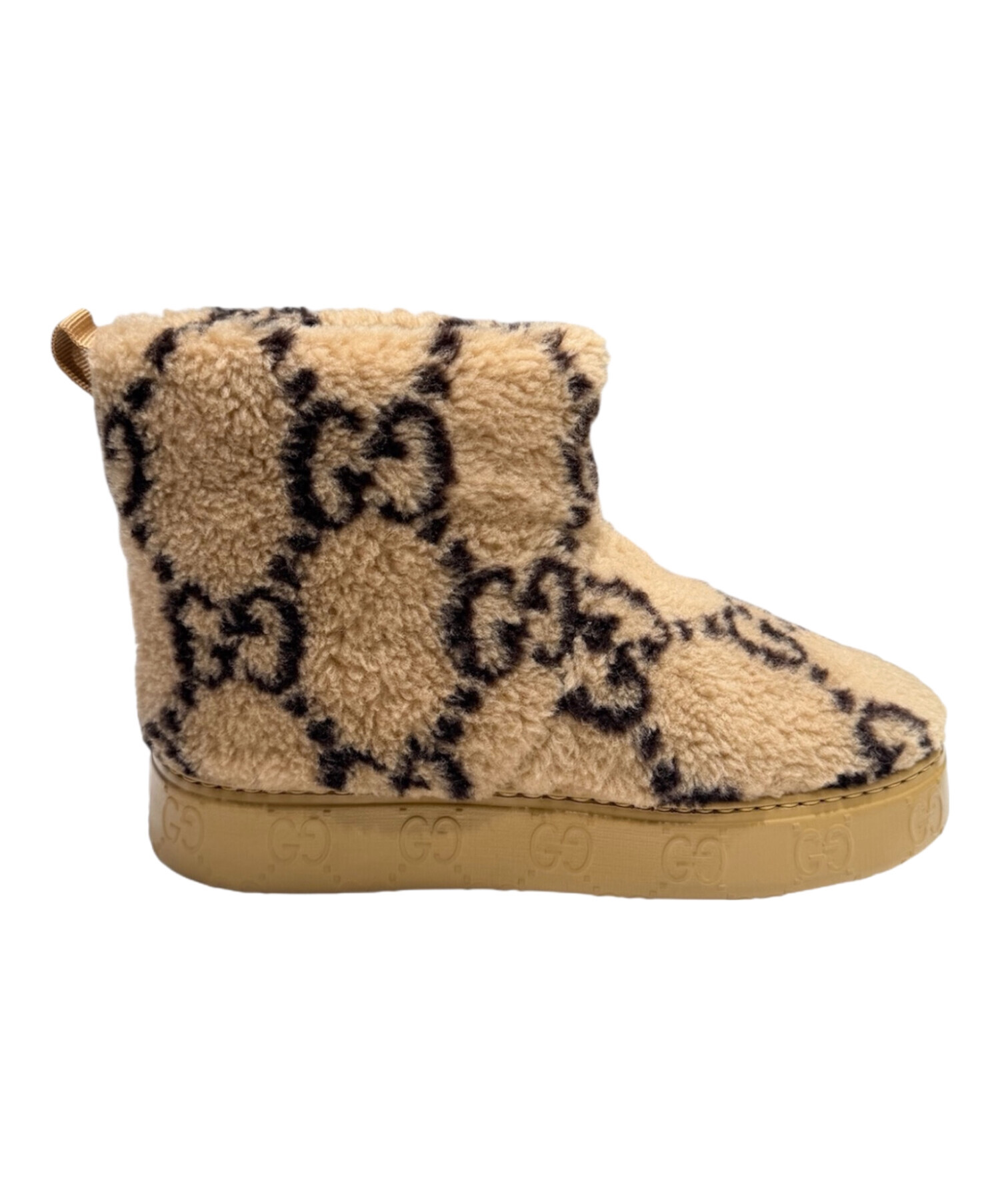 中古・古着通販】GUCCI (グッチ) ムートンブーツ ブラウン サイズ:36 1