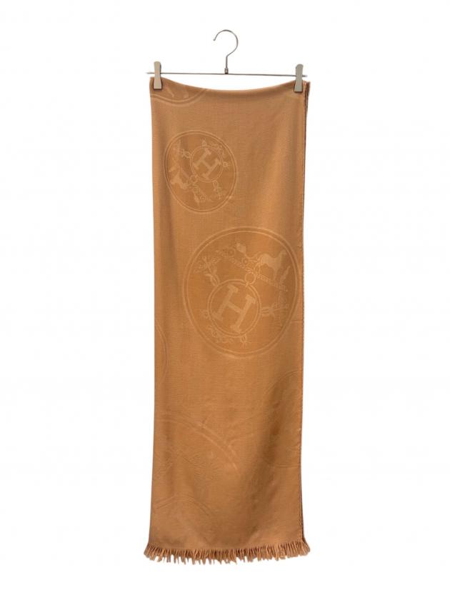 中古・古着通販】HERMES (エルメス) ニューリブリス ストール ブラウン