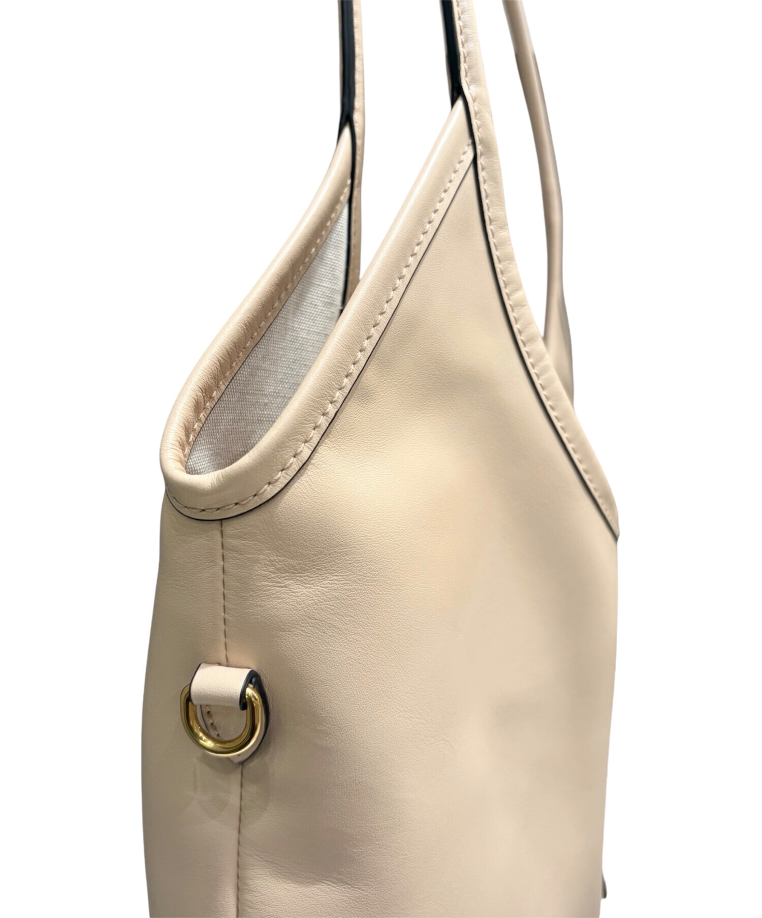 中古・古着通販】MIU MIU (ミュウミュウ) Ivy レザー バッグ ベージュ