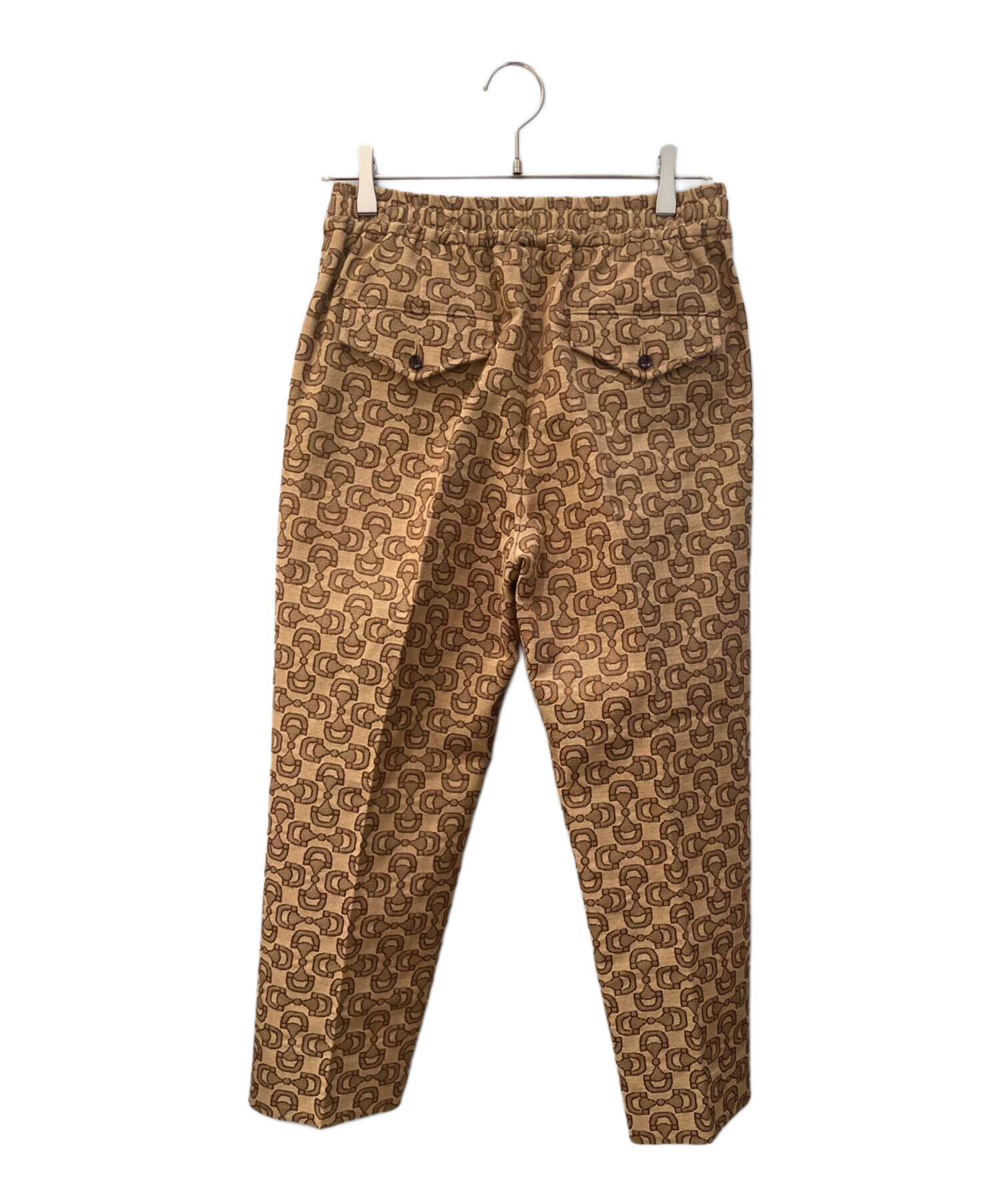 【新品未使用】　GUCCI パンツ　サイズ:44 中古・古着通販】GUCCI (グッチ) GGコットンキャンバスパンツ ブラウン