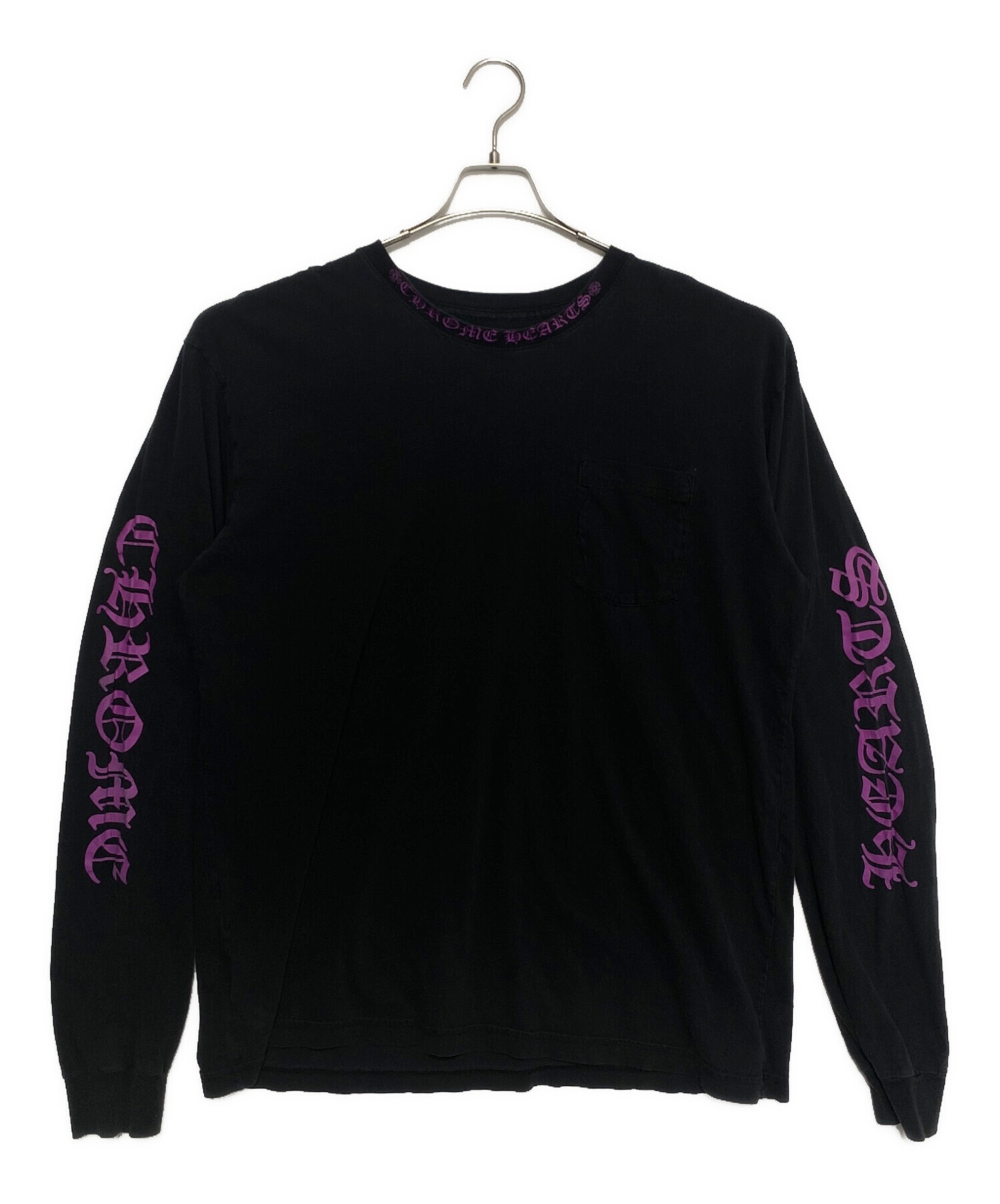中古・古着通販】CHROME HEARTS (クロムハーツ) ネックロゴ長袖Tシャツ