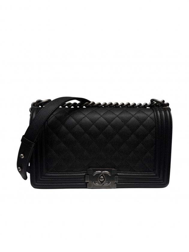 中古・古着通販】CHANEL (シャネル) ボーイシャネル25 ブラック サイズ