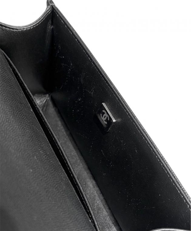 中古・古着通販】CHANEL (シャネル) ボーイシャネル25 ブラック サイズ