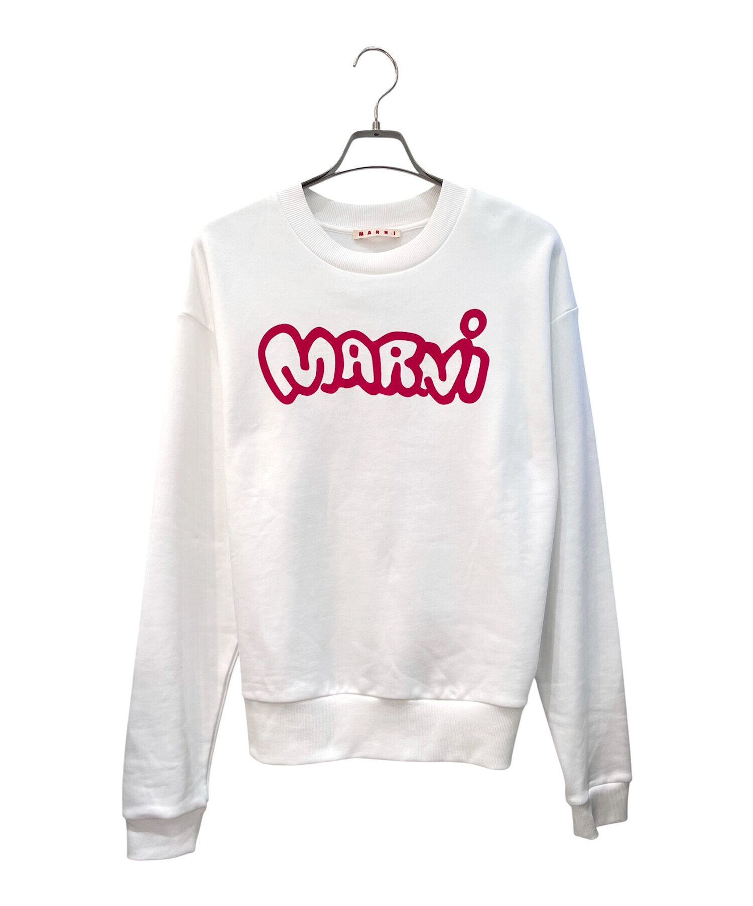 MARNI ホワイト ロゴトレーナー　14y 中古・古着通販】MARNI (マルニ) ロゴプリントスウェット ホワイト
