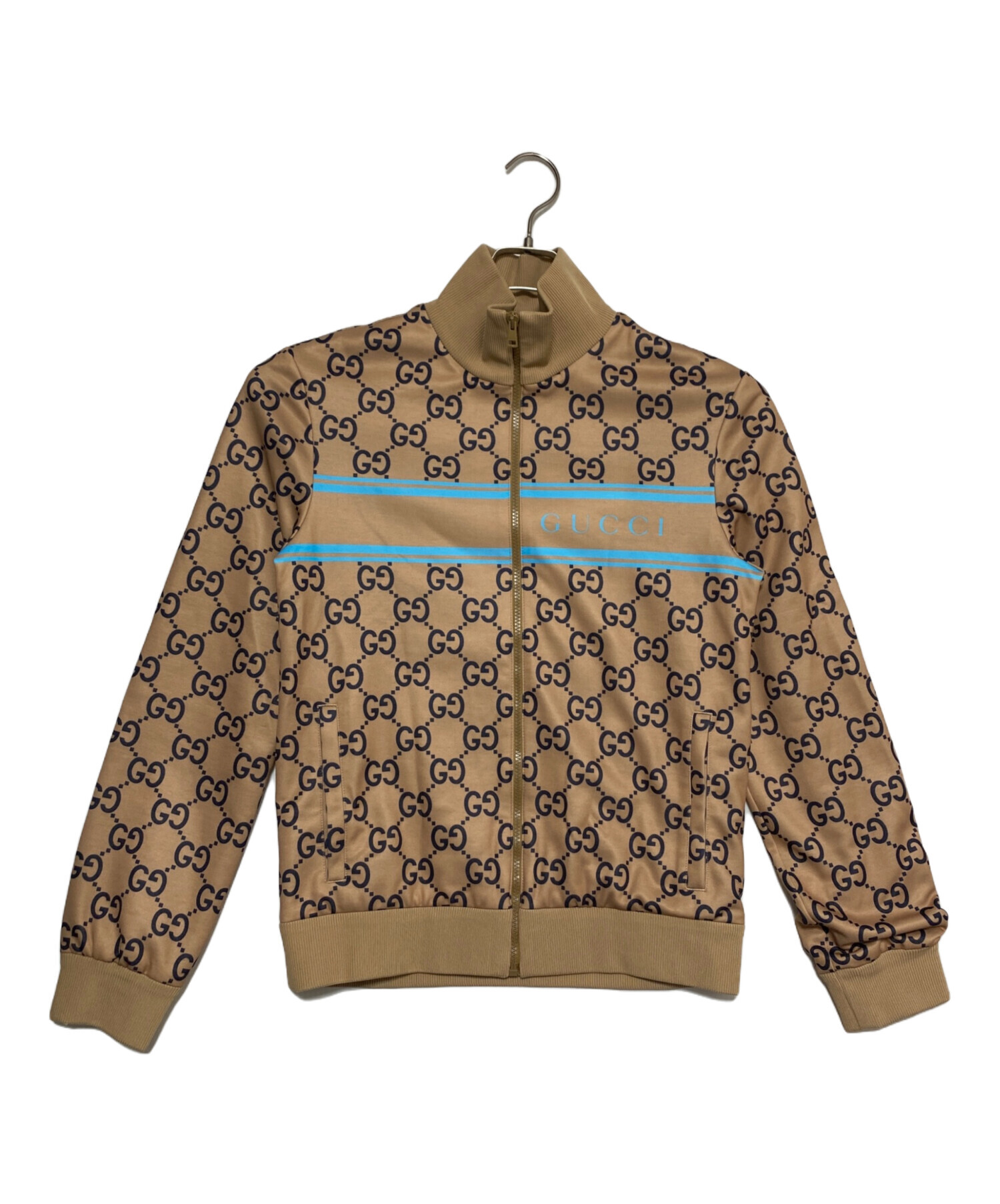 【プロフ必読！！】GUCCI グッチ GG柄 トラックジャケット ベージュ 中古・古着通販】GUCCI (グッチ) GGプリントテクニカルジャージー