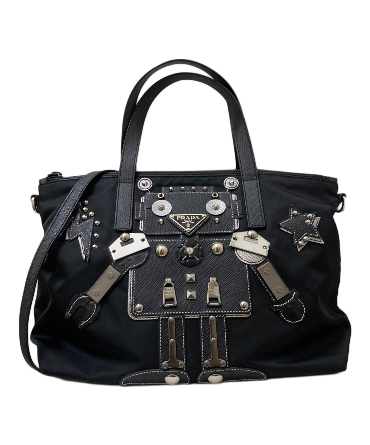 中古・古着通販】PRADA (プラダ) テスート ロボット2WAYトートバッグ