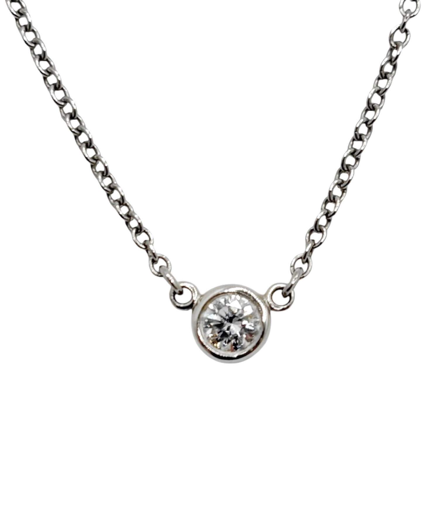 空Tiffanyティファニー　バイザヤード　ダイヤ　シングル　ネックレス 中古・古着通販】TIFFANY & Co. (ティファニー) バイザヤード シングル