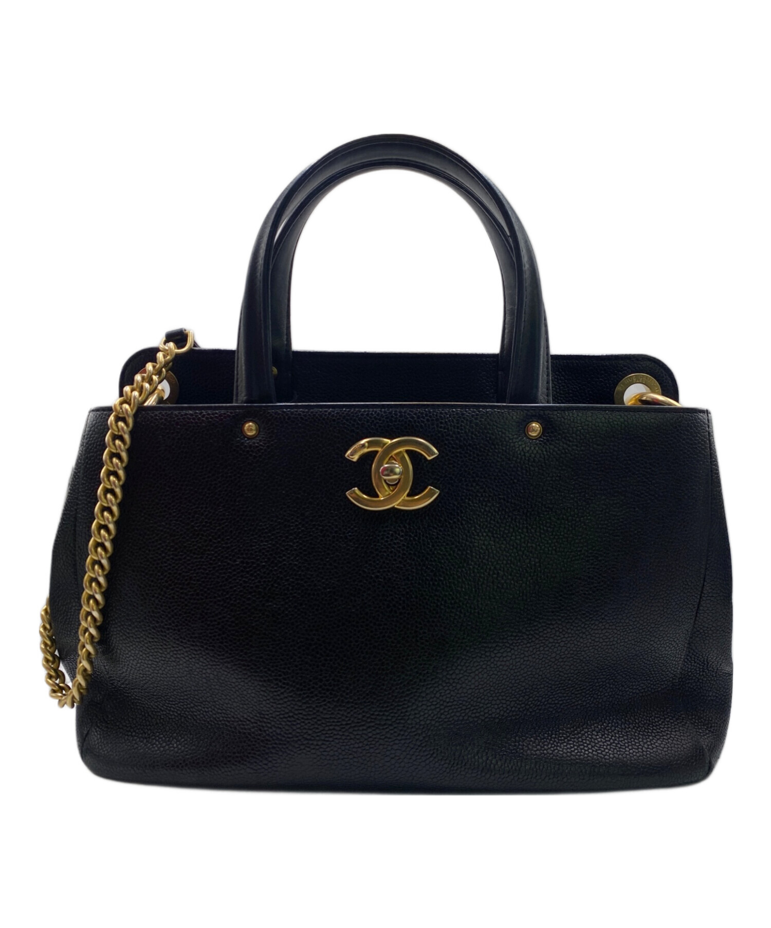 シャネル 中古・古着通販】CHANEL (シャネル) 2WAYショルダーバッグ ブラック