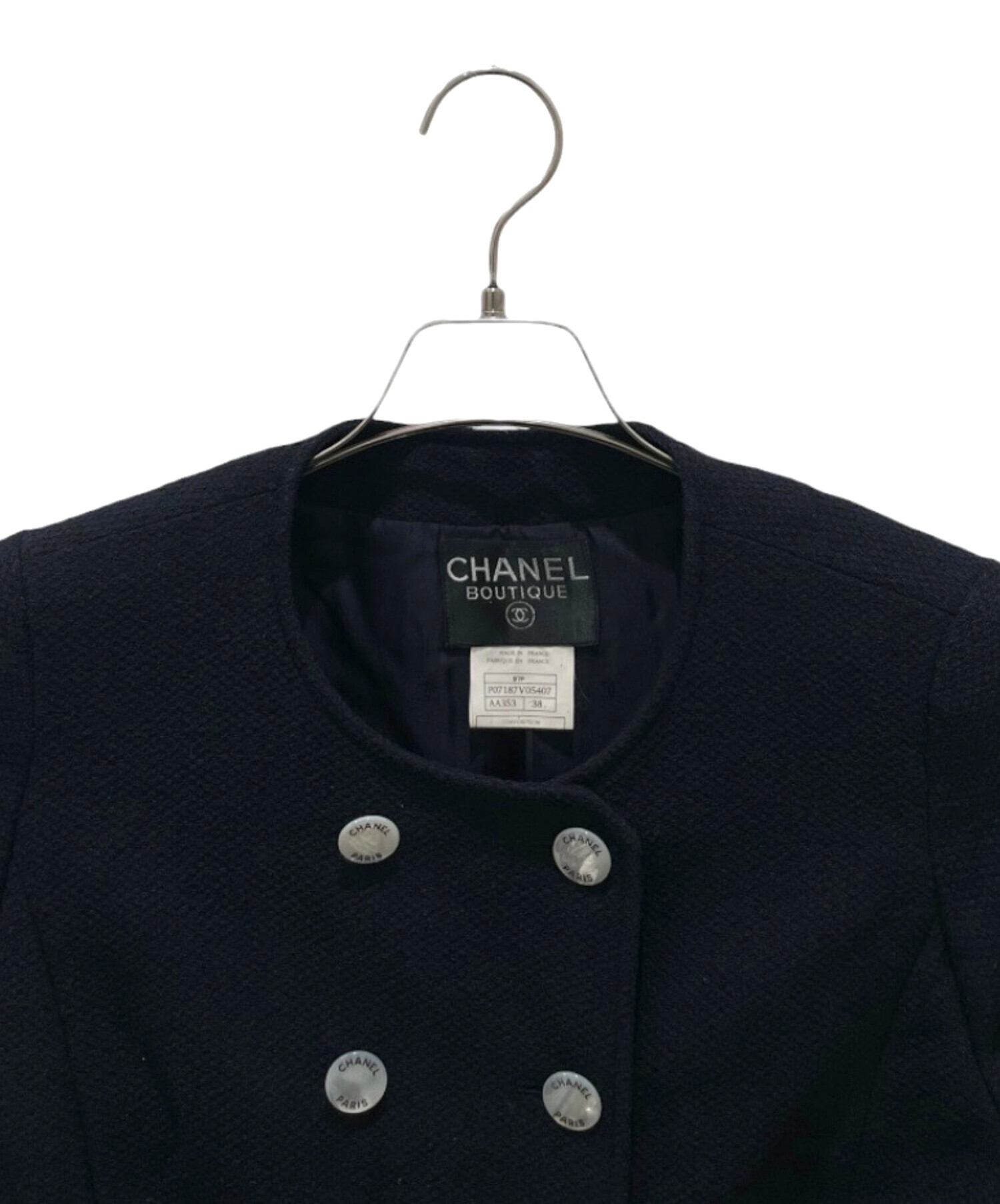 中古・古着通販】CHANEL (シャネル) 97SS P07 ノーカラージャケット 