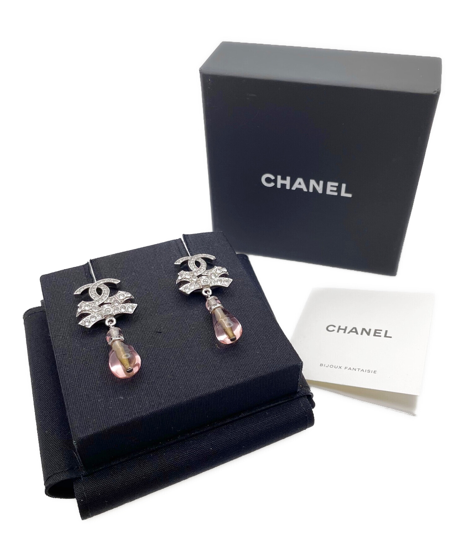 中古・古着通販】CHANEL (シャネル) ココマークラインストーンリボン