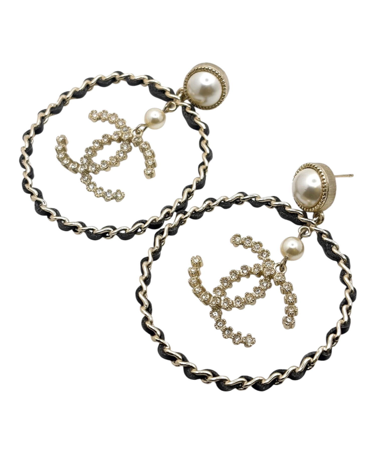 遺品整理　CHANEL シャネル　フープピアス 中古・古着通販】CHANEL (シャネル) ココマークフープピアス サイズ