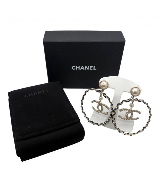 中古・古着通販】CHANEL (シャネル) ココマークフープピアス サイズ