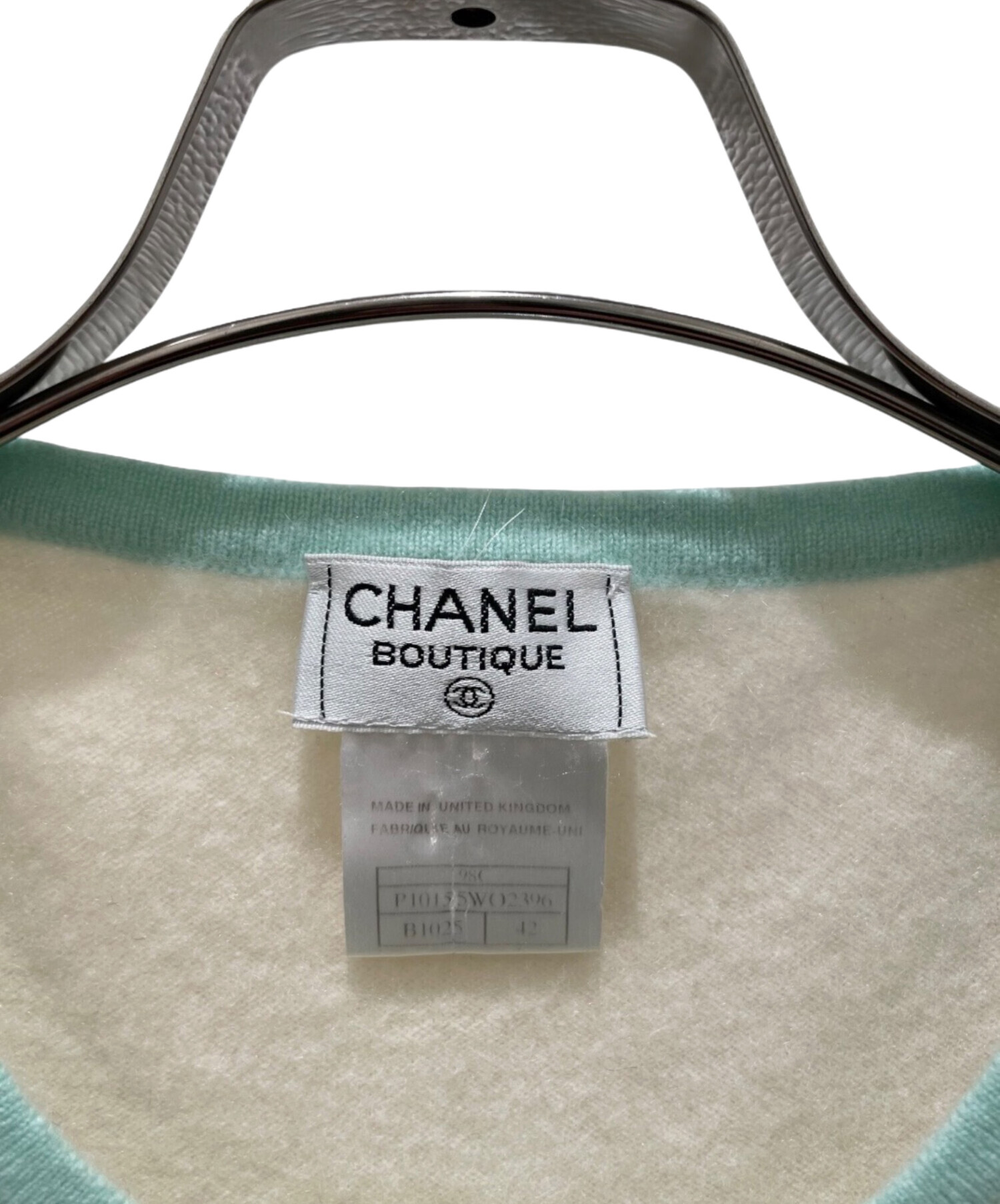 中古・古着通販】CHANEL (シャネル) 98C カシミヤノースリーブニット