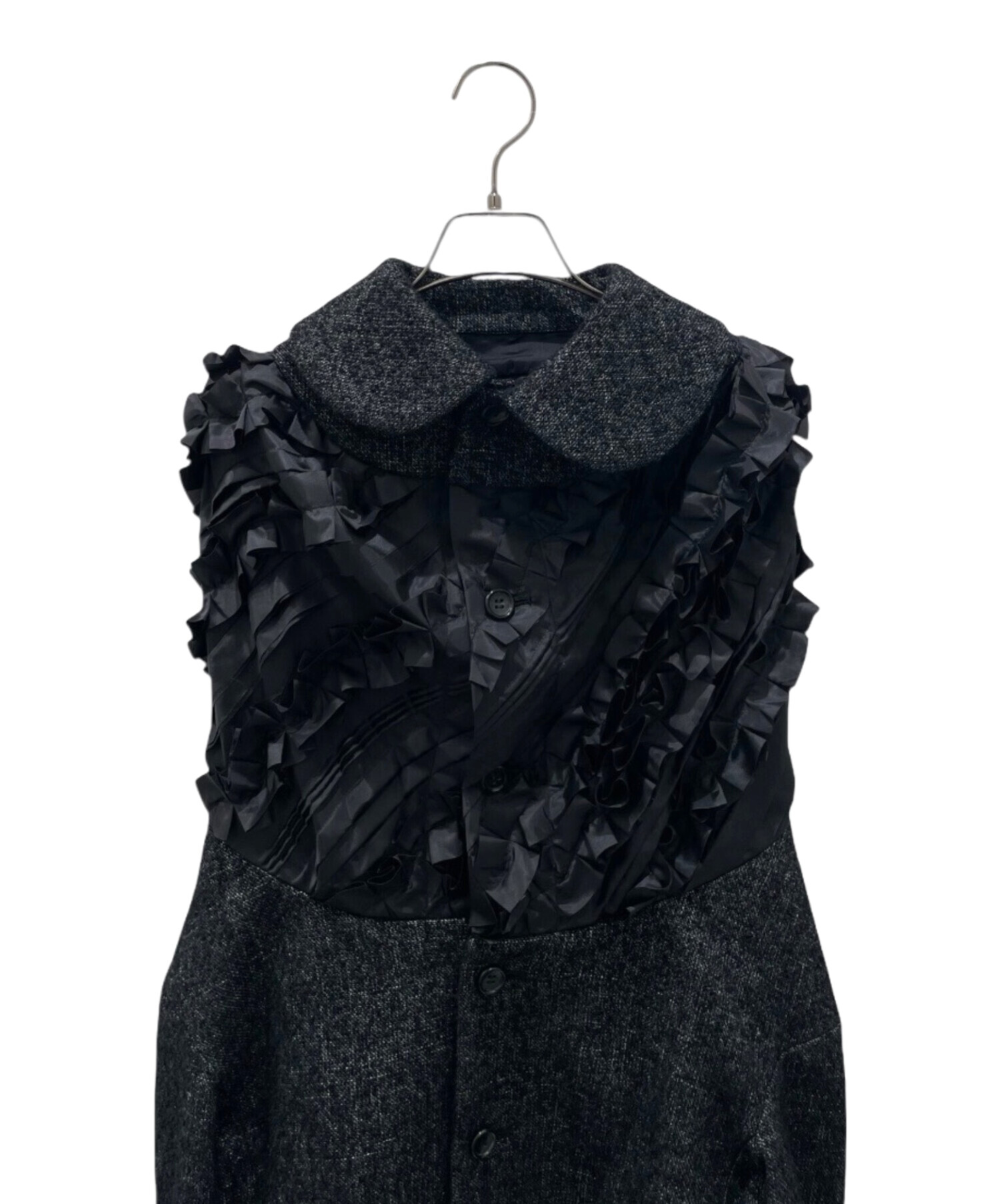 Comme des Garcons Black ウールフリルコート xs 中古・古着通販】COMME des GARCONS COMME des GARCONS