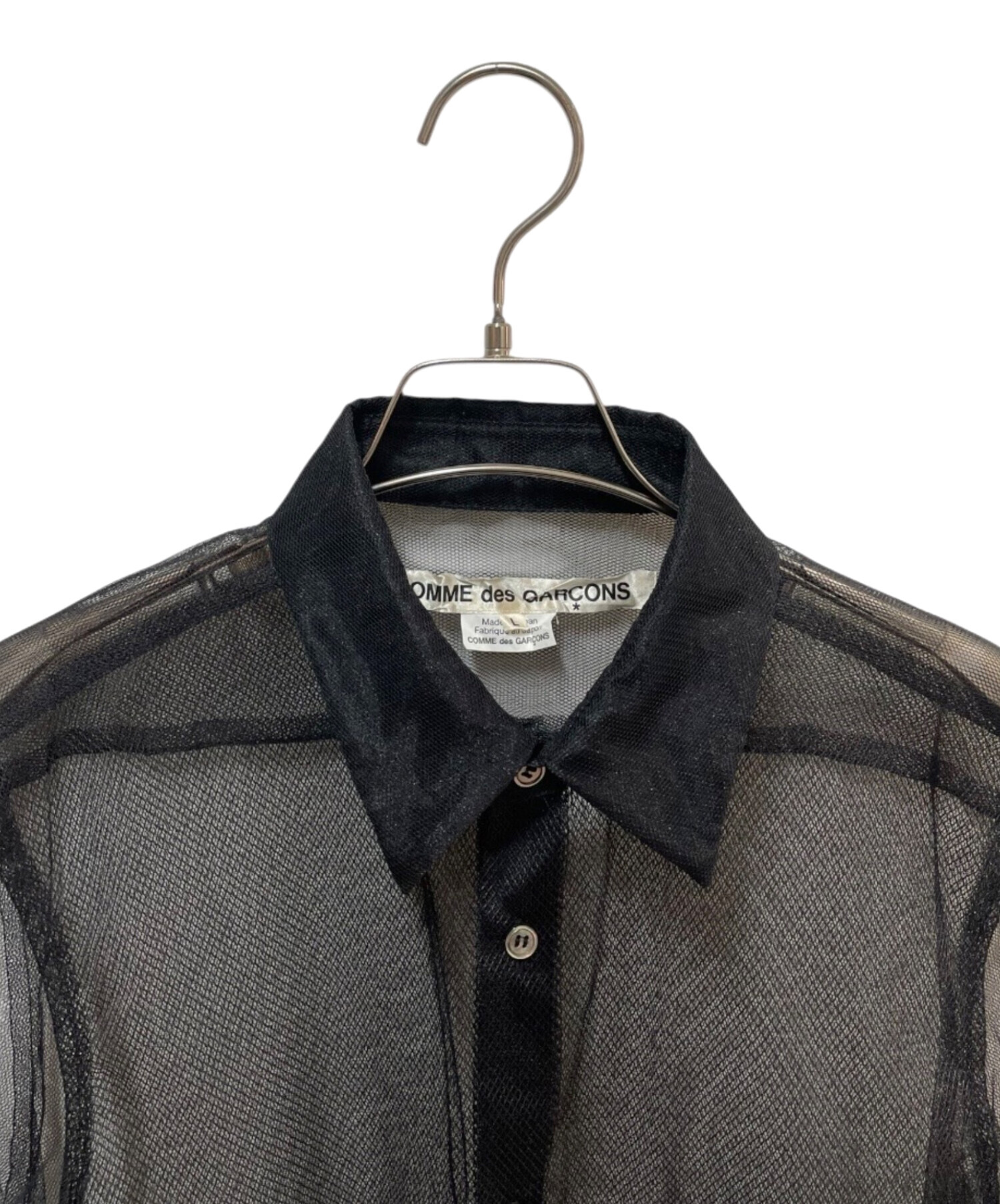 【加古川店】 中古 COMME des GARCONS | コムデギャルソン ブラウス GB-B008チュールレイヤード ブラック サイズ：S 【111】 中古・古着通販】COMME des GARCONS (コムデギャルソン) チュール