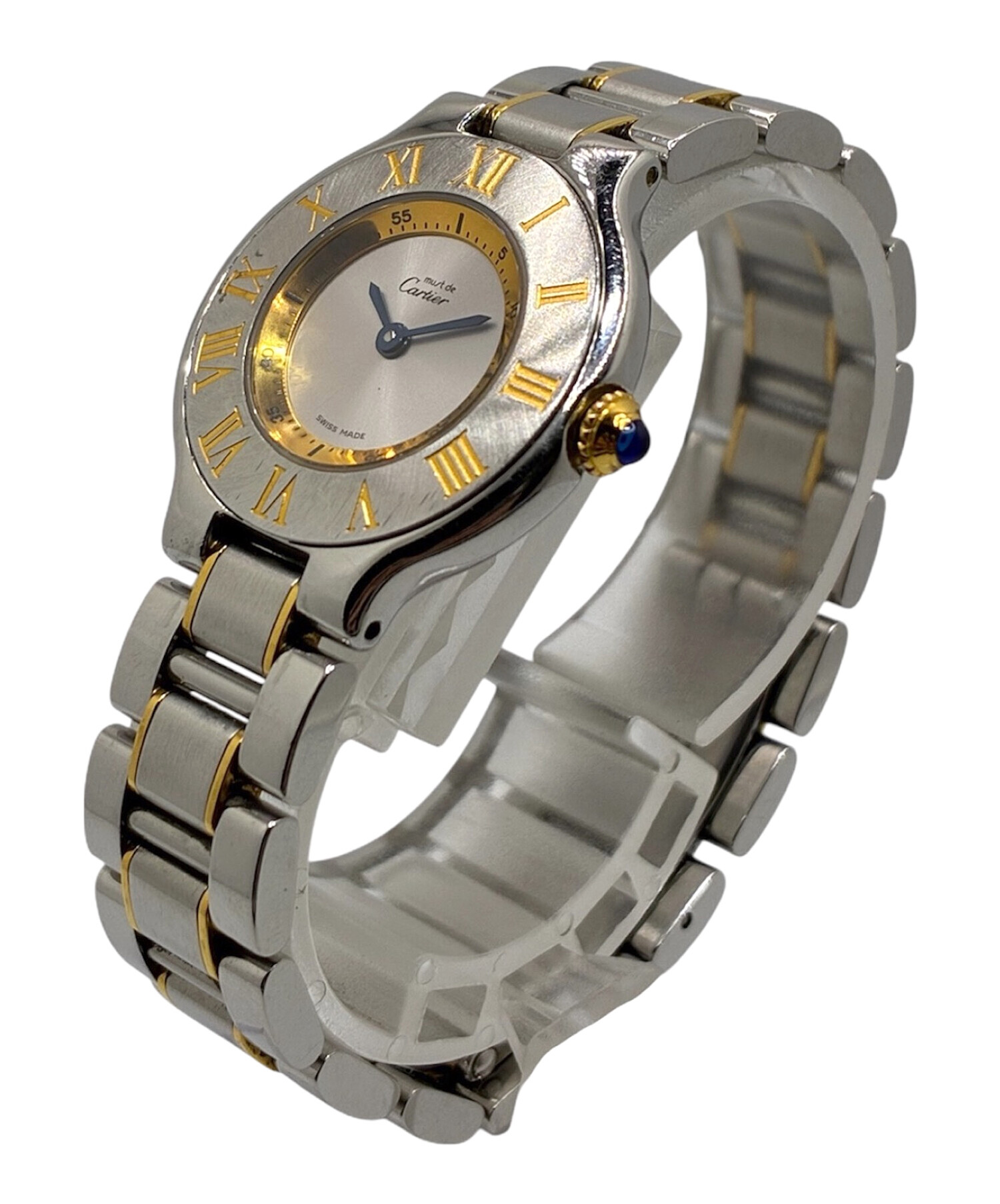 Cartier カルティエ  W10073R6 ﾏｽﾄ21 SM ｼﾙﾊﾞｰ文字盤 SS×YG ｸｫｰﾂ時計 - MUST DE CARTIER カルティエ Cartier マスト21 ヴァンティアン
