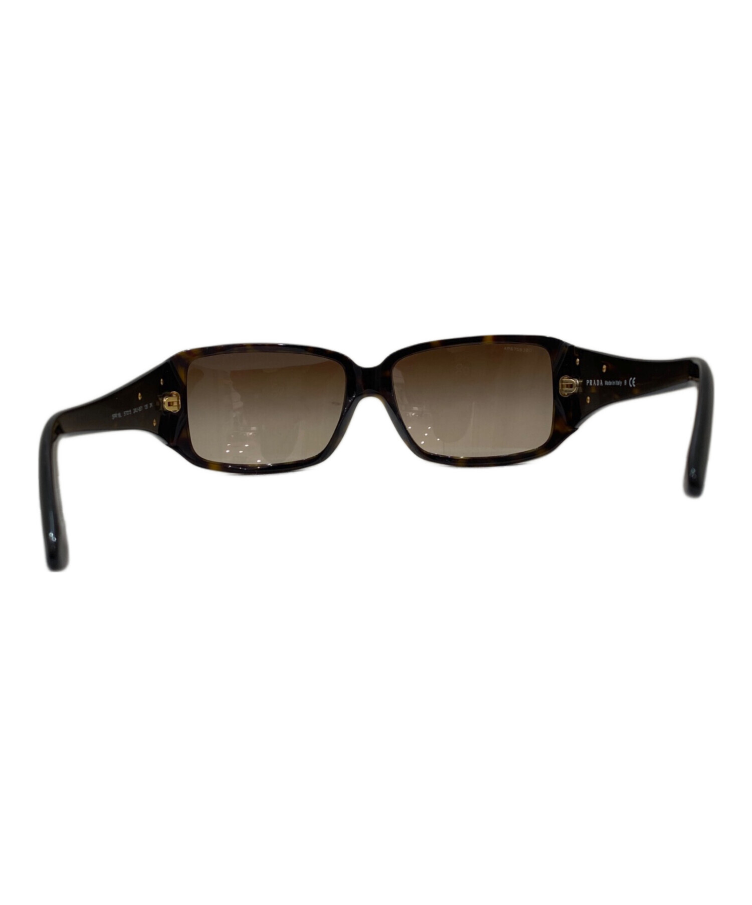 美品 プラダ 12RF-TWC0A7-56 56□19 プラスチック ブラウン サングラス 0990【中古】PRADA PRADA - 美品 プラダ 12RF-TWC0A7-56 56□19 プラスチック ブラウン
