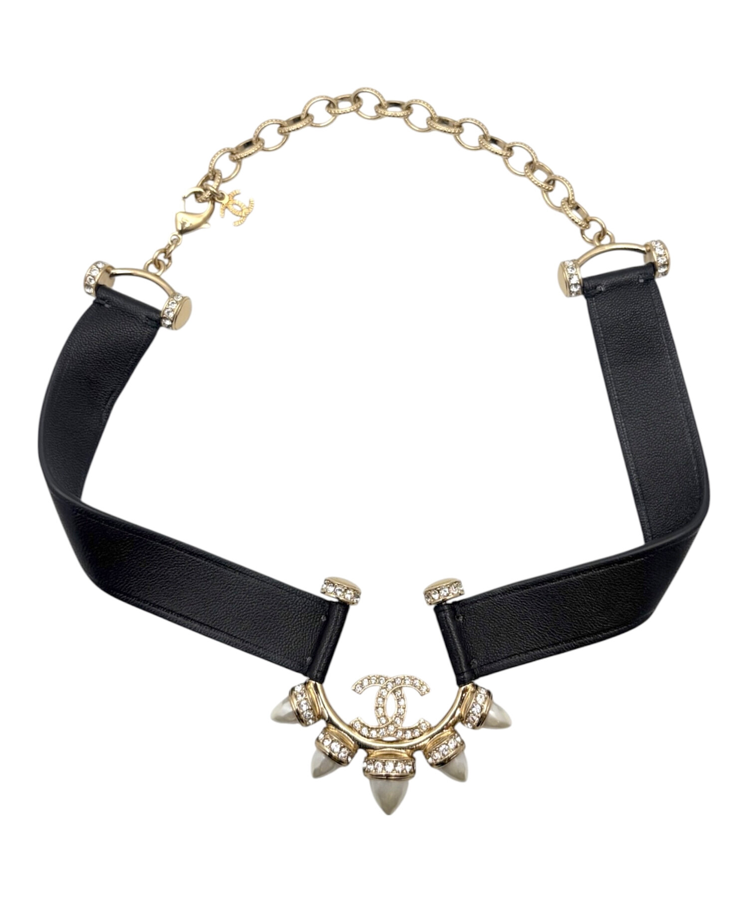 ✨甘すぎない大人の重厚感…✨CHANEL ヴィンテージ・ココマーク・チョーカー 中古・古着通販】CHANEL (シャネル) ココマーク チョーカー サイズ