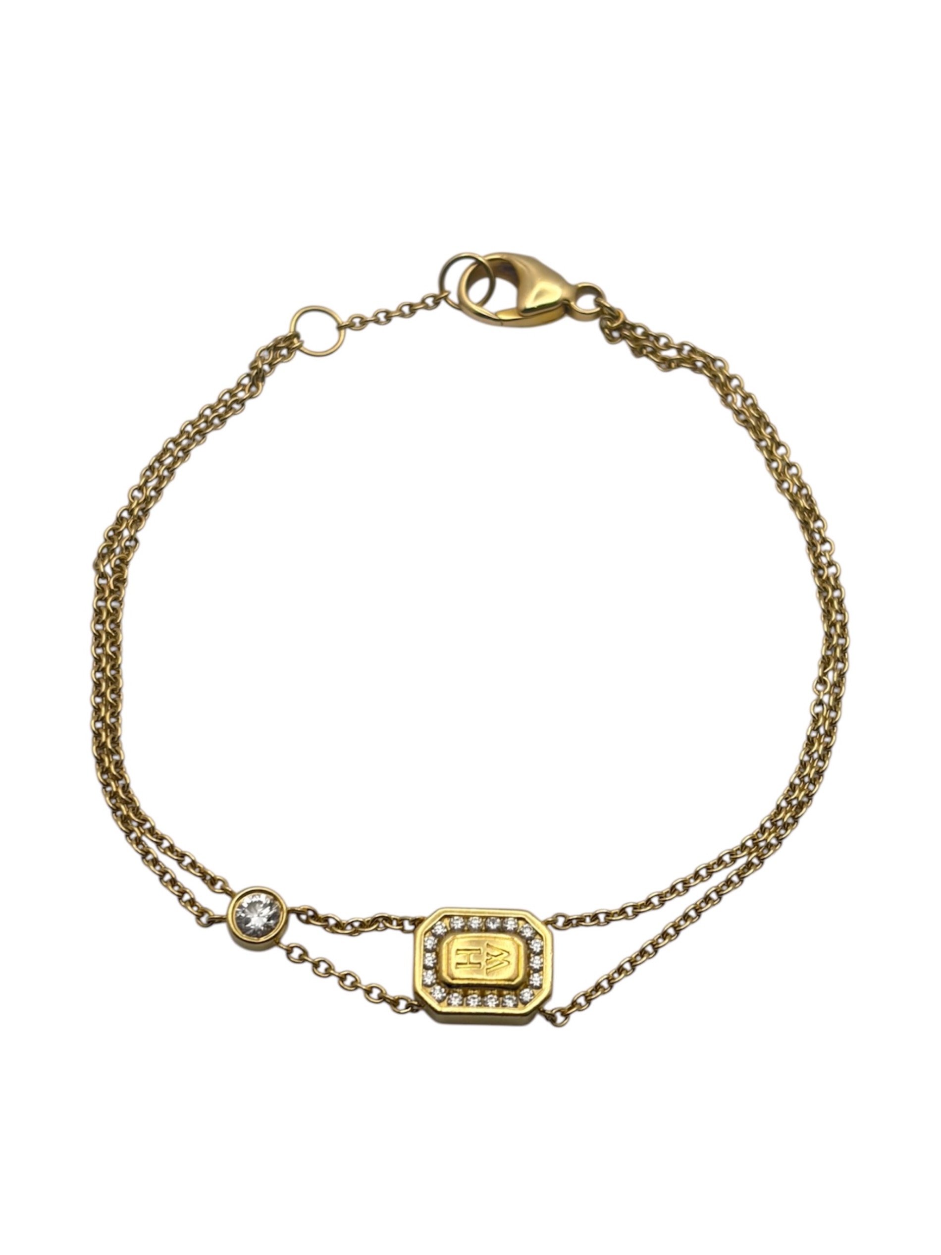 中古・古着通販】HARRY WINSTON (ハリーウィンストン) HWロゴダイヤ