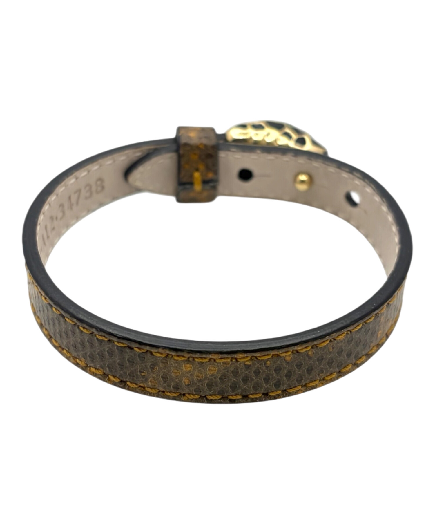 中古・古着通販】BVLGARI (ブルガリ) セルペンティレザーブレスレット