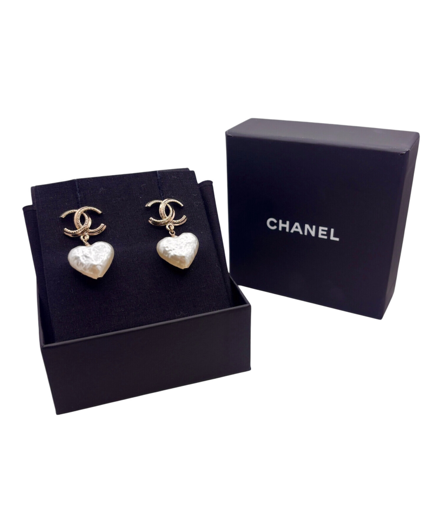 中古・古着通販】CHANEL (シャネル) ココマークハートピアス サイズ
