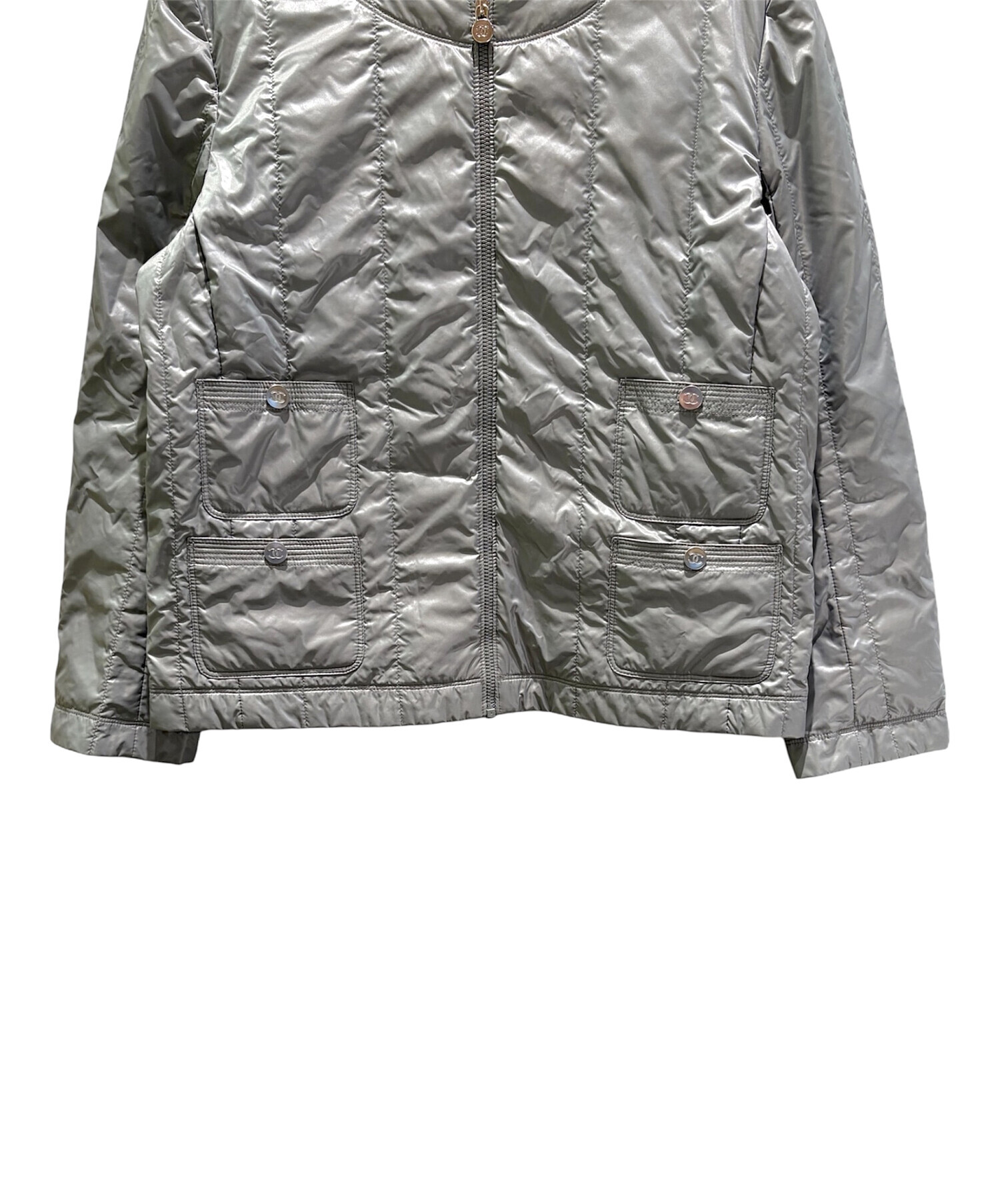 中古・古着通販】CHANEL (シャネル) ココマークボタンナイロンノー