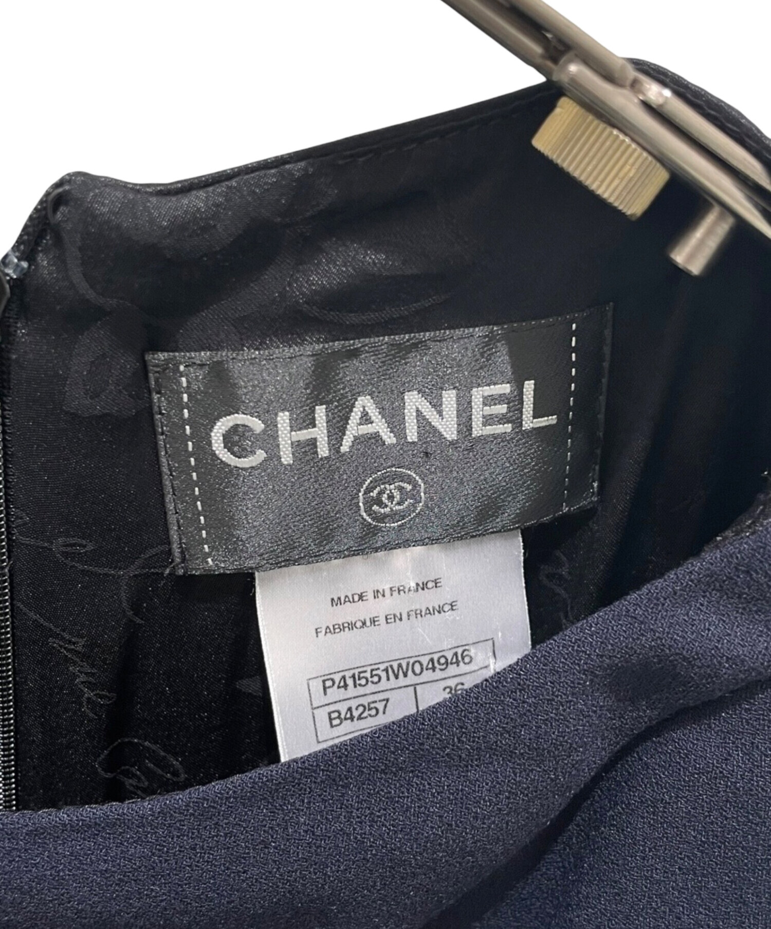 中古・古着通販】CHANEL (シャネル) P41 バイカラーワンピース