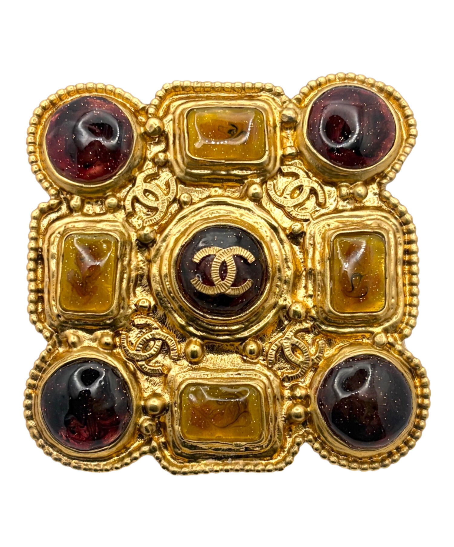 中古・古着通販】CHANEL (シャネル) ココマークブローチ ゴールド