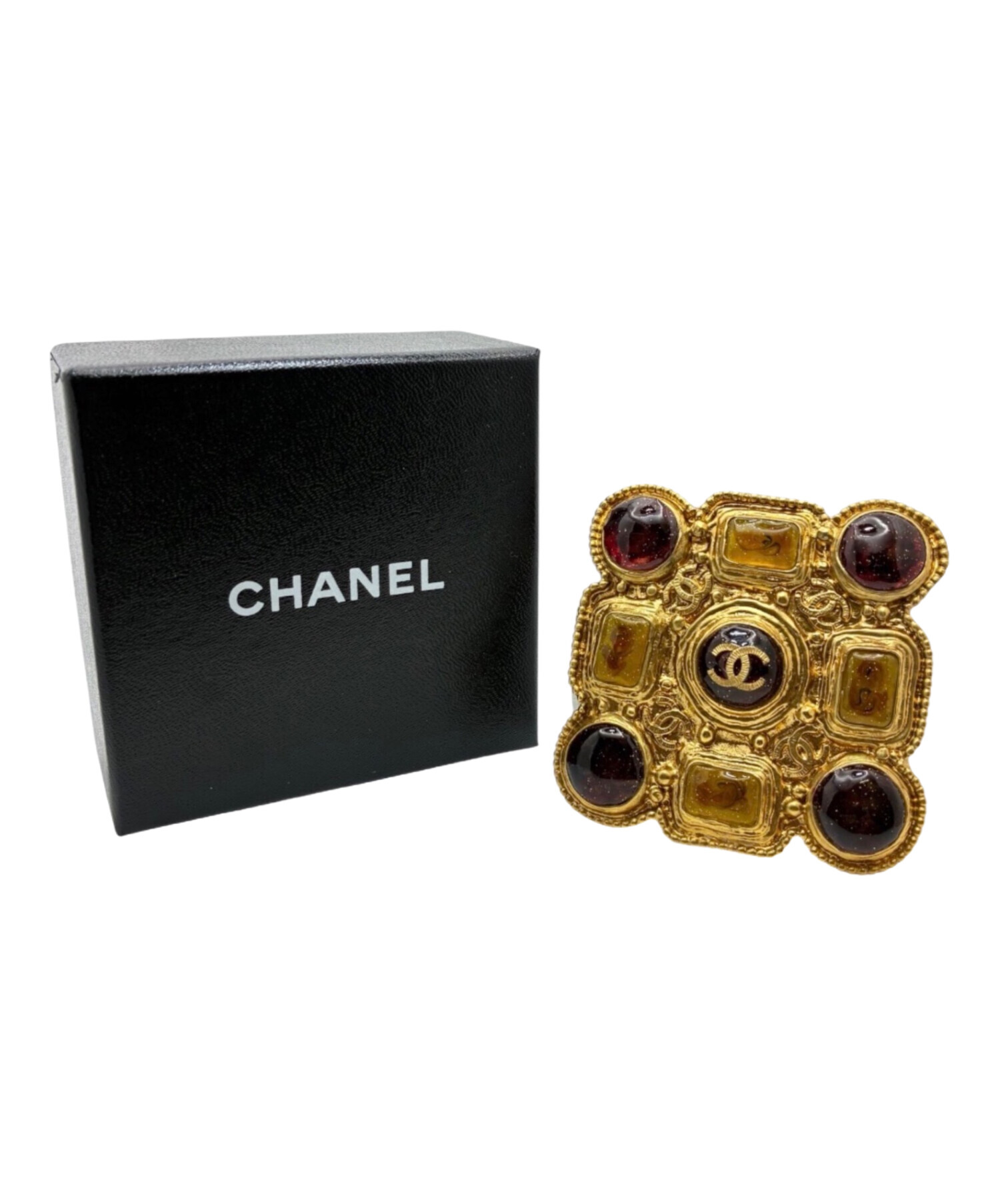 中古・古着通販】CHANEL (シャネル) ココマークブローチ ゴールド