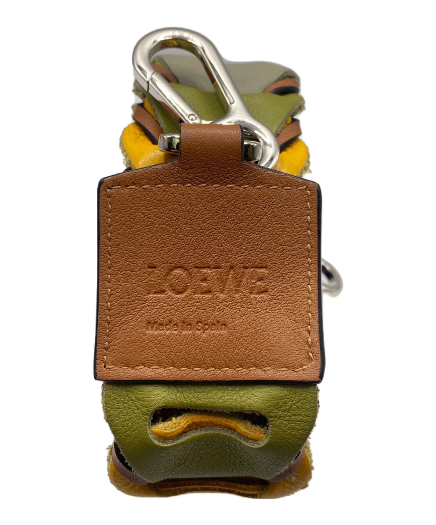 7.6万タグ付き LOEWE デグレード パズル ストラップ レザー ロエベ バンドリエール トリコロール ピンク レッド トリオカラー ショルダーストラップ 新品 中古・古着通販】LOEWE (ロエベ) レザーショルダーストラップ マルチ