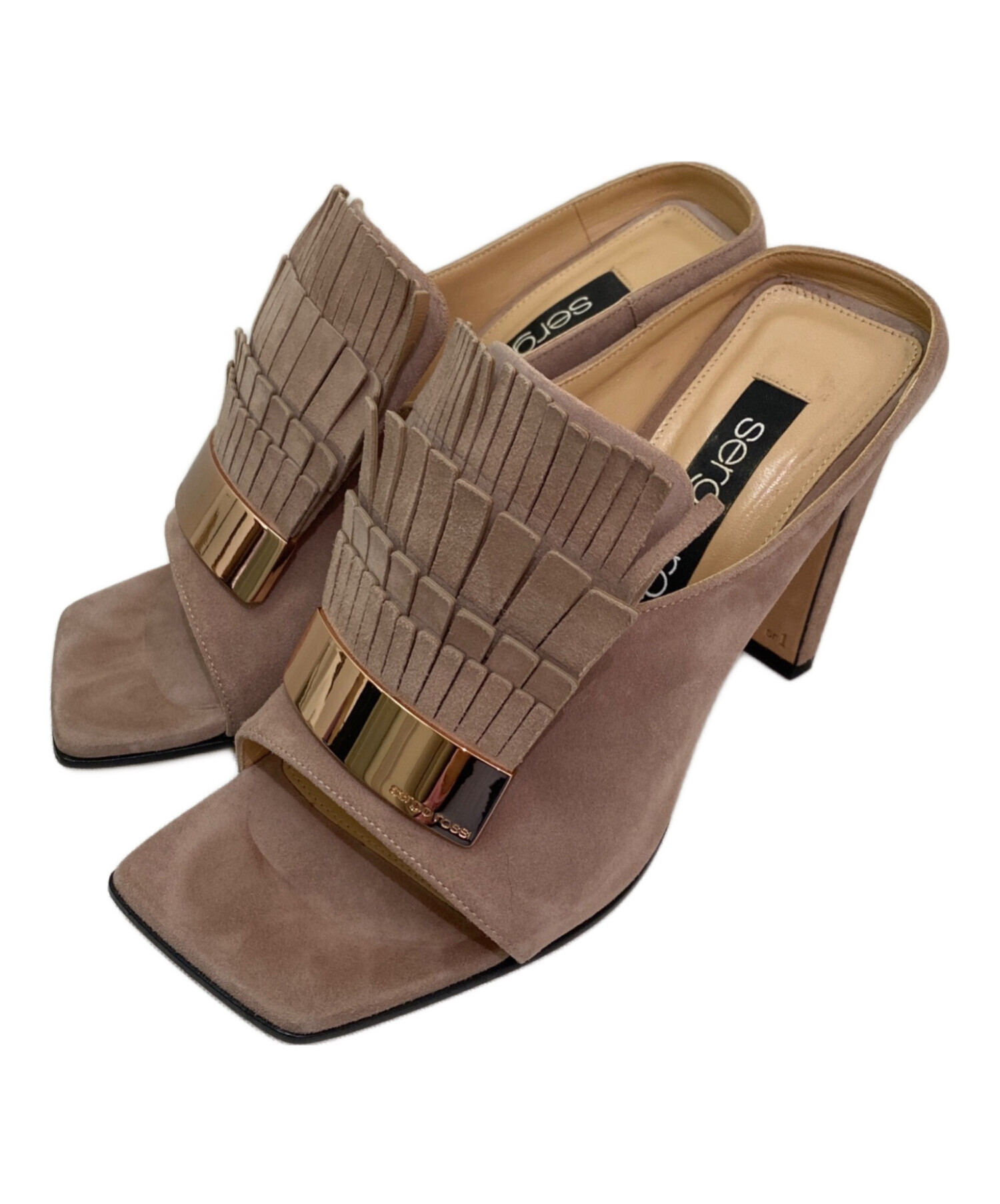 新品 sergio rossi サンダル イタリア製 未使用 セルジオロッシ 中古 