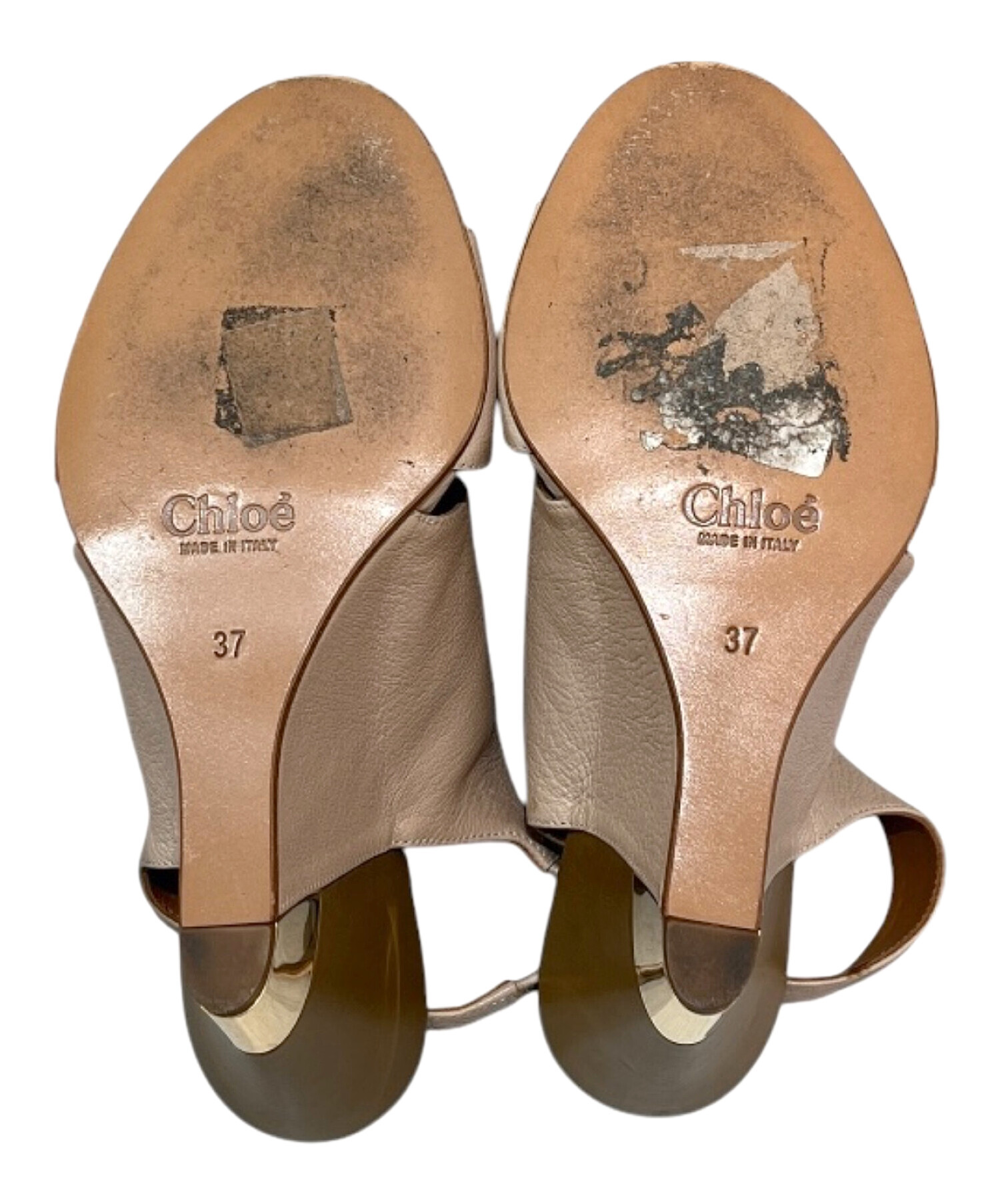 中古・古着通販】Chloe (クロエ) ウェッジソールサンダル ベージュ