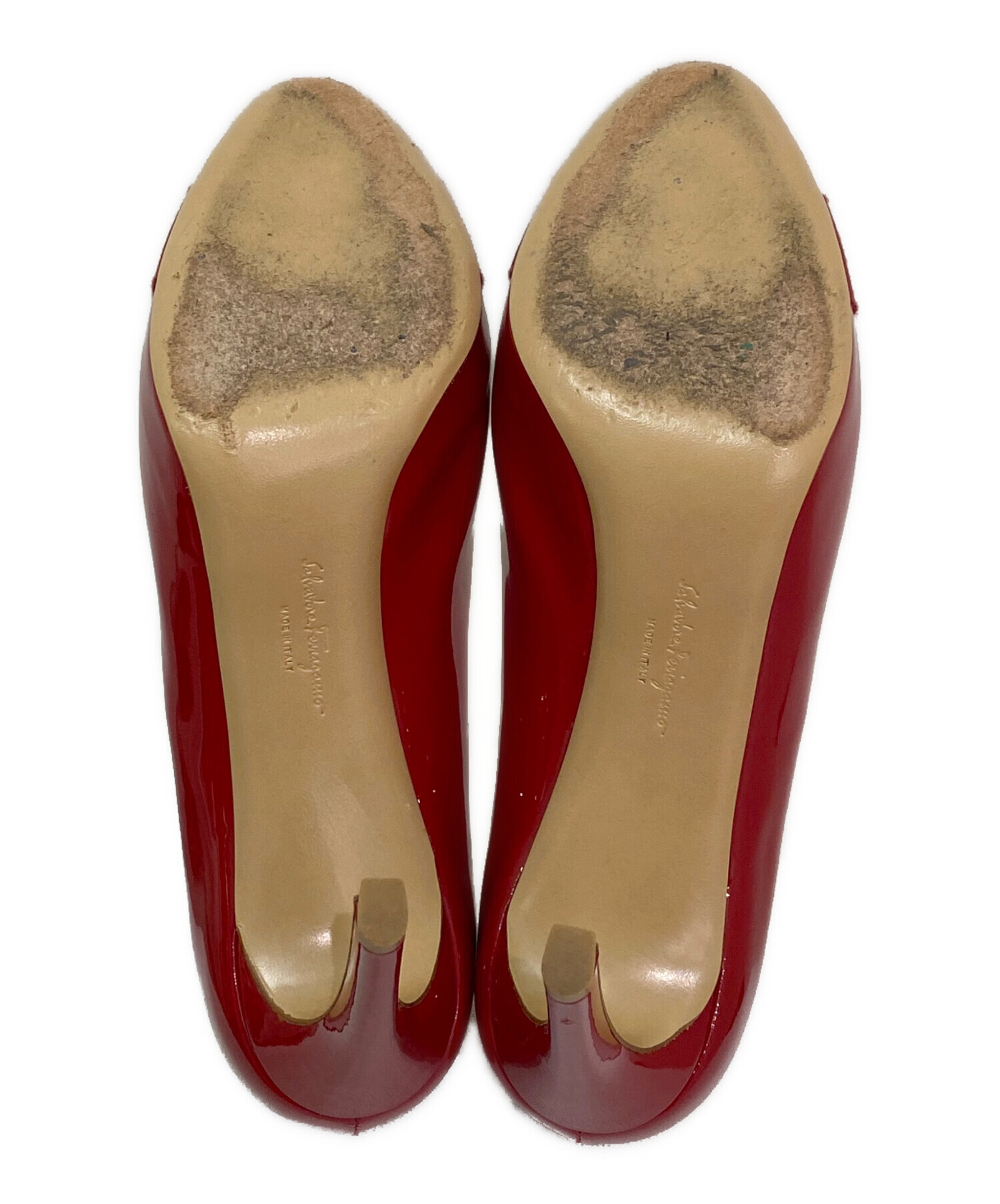 中古・古着通販】Ferragamo (フェラガモ) ハイヒールパンプス レッド 