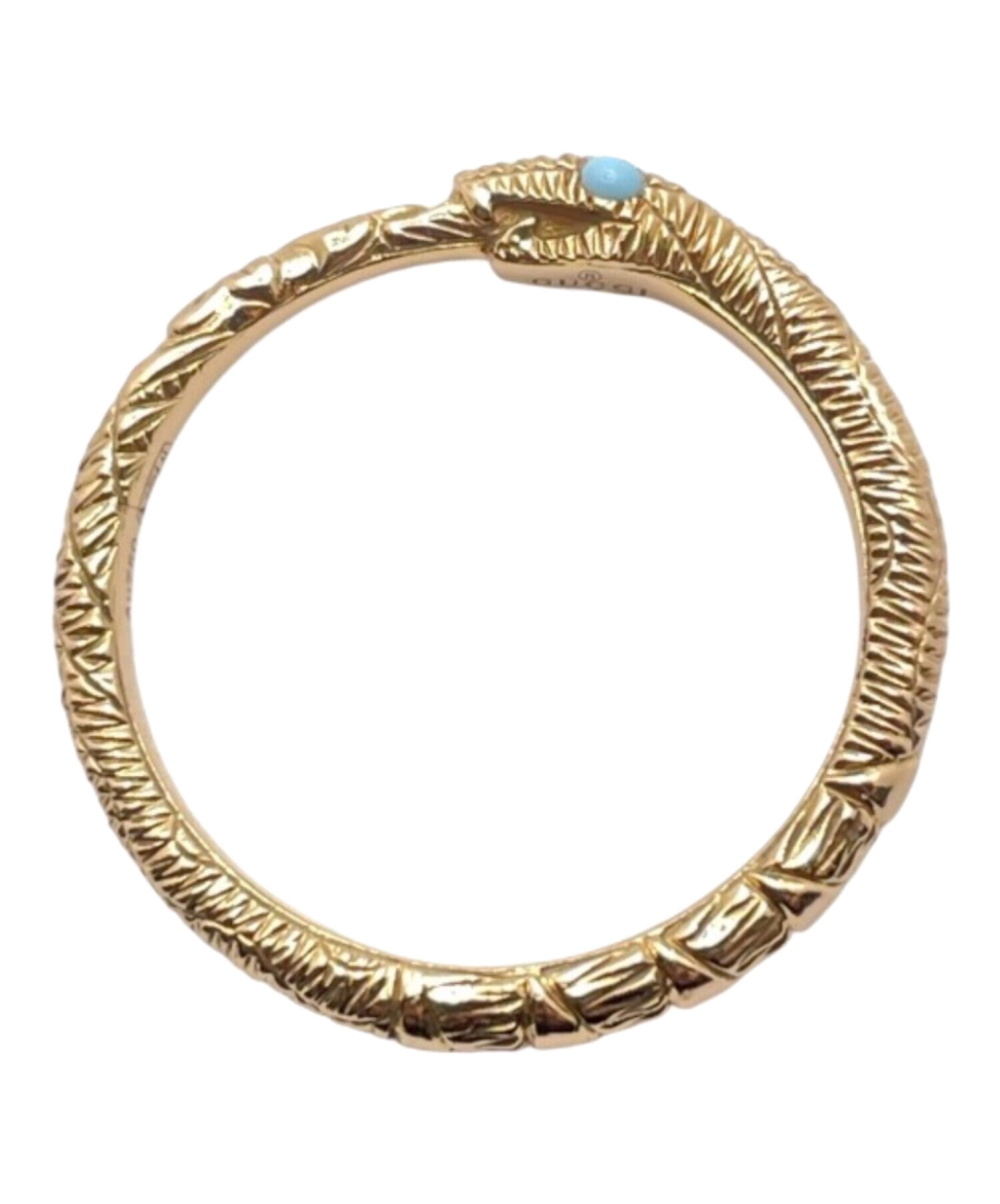 中古・古着通販】GUCCI (グッチ) ウロボロス 2Pターコイズ リング