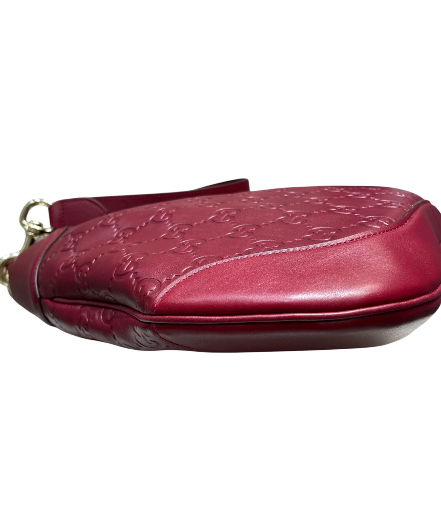 【中古品】GUCCI グッチ　グッチシマ　2WAY バンドバッグ　ショルダー 中古・古着通販】GUCCI (グッチ) グッチシマ/2WAYバッグ ワインレッド