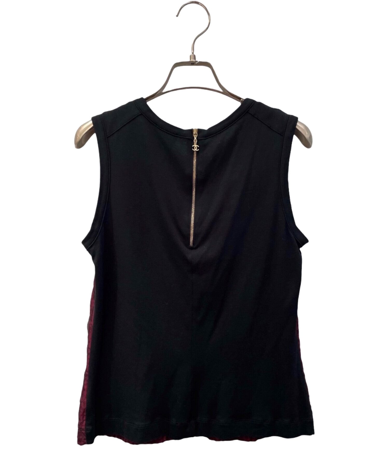 CHANEL ノースリーブトップス 中古・古着通販】CHANEL (シャネル) クローバーモチーフノースリーブ